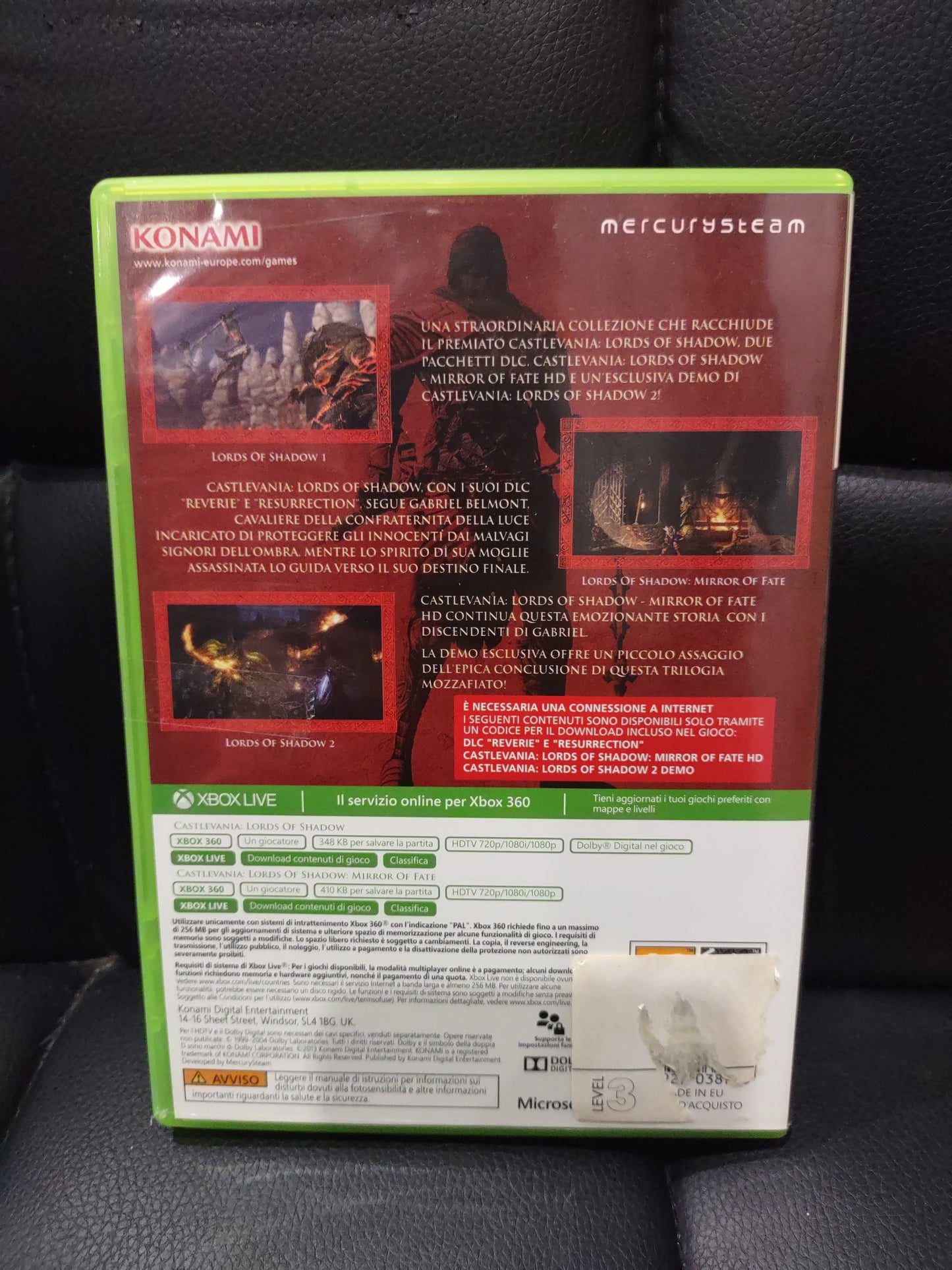 Gioco Xbox 360 Castlevania collection lords of Shadow konami