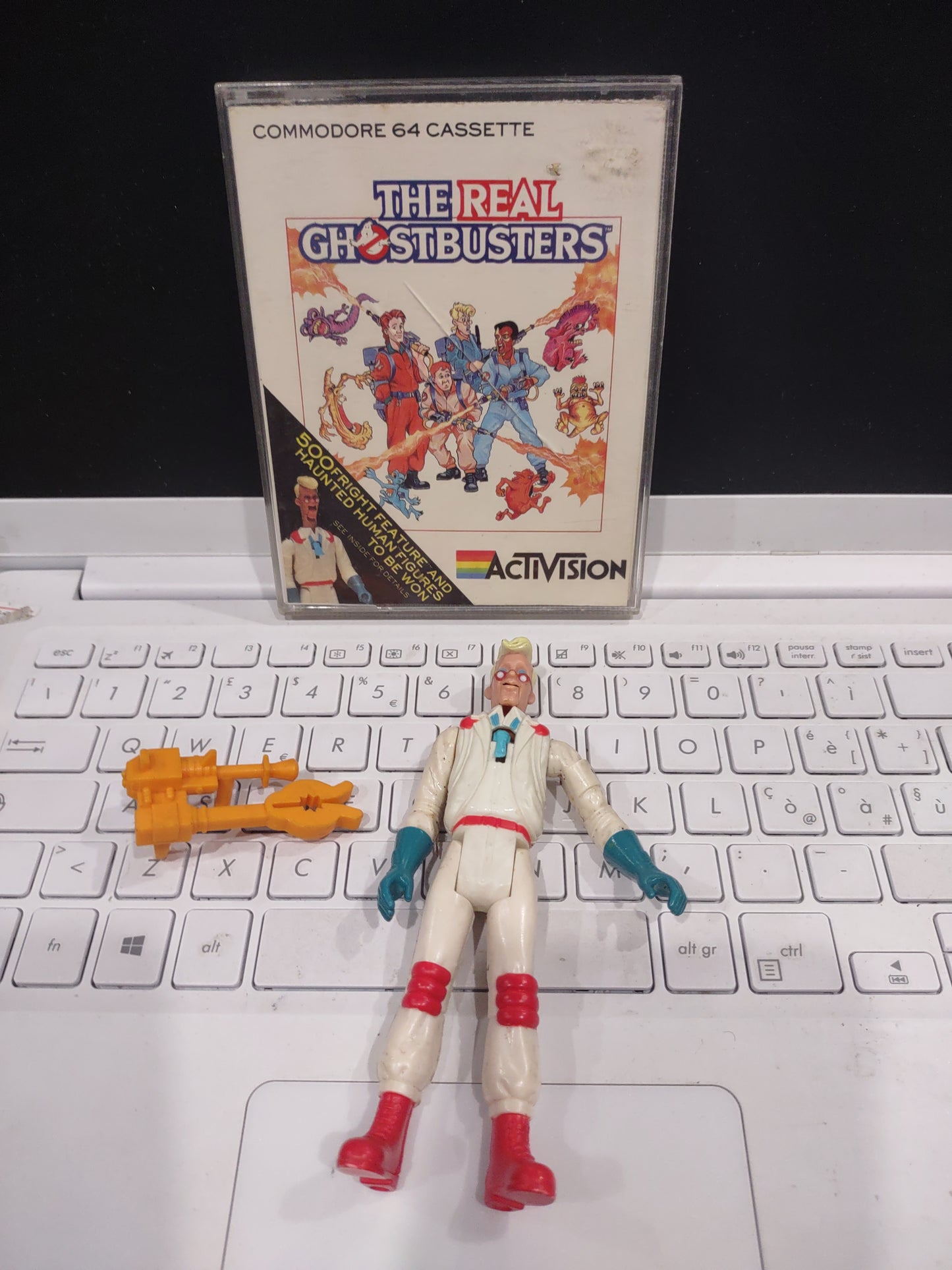 Gioco computer commodore 64 cassette the real Ghostbusters