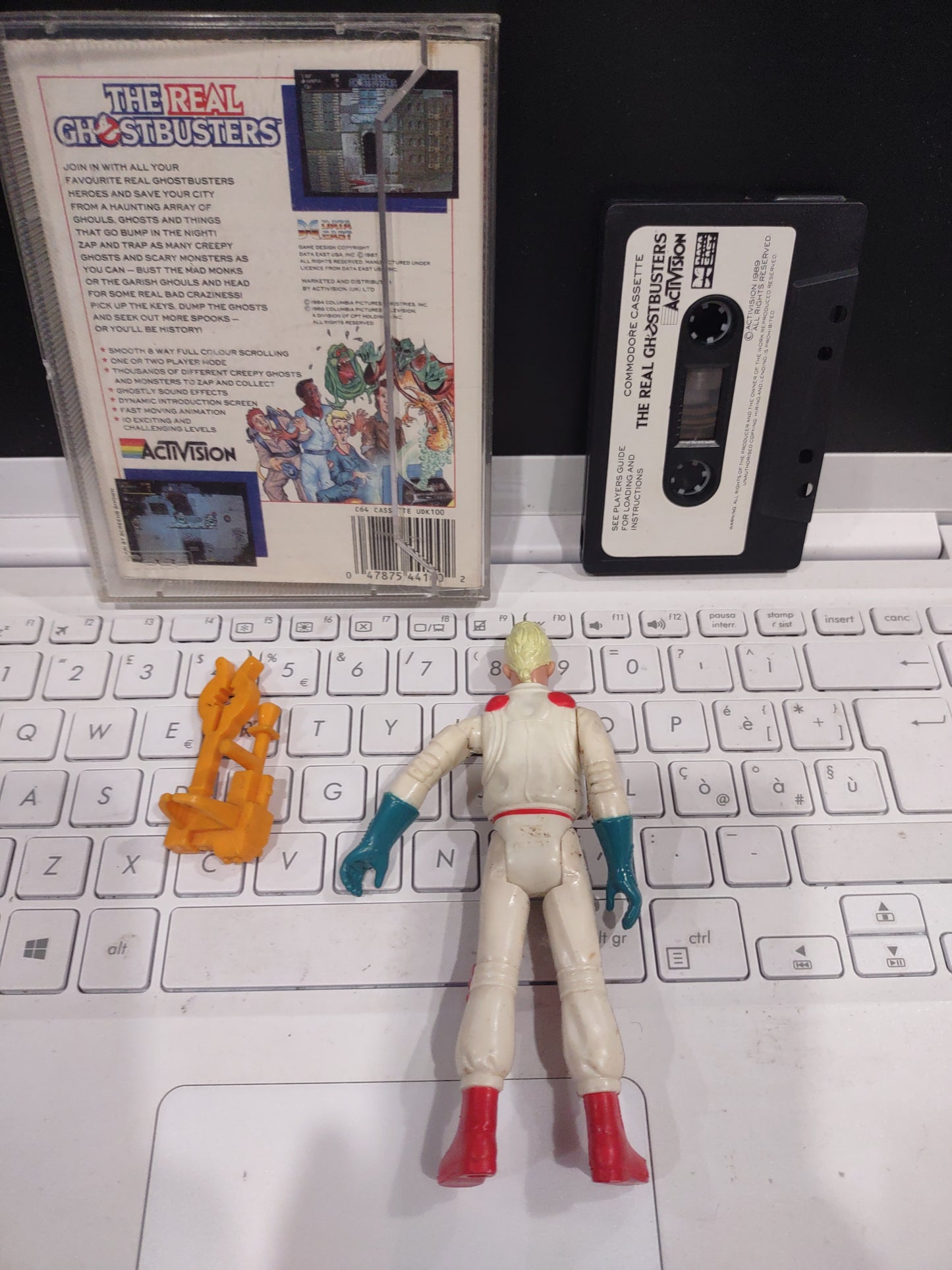 Gioco computer commodore 64 cassette the real Ghostbusters