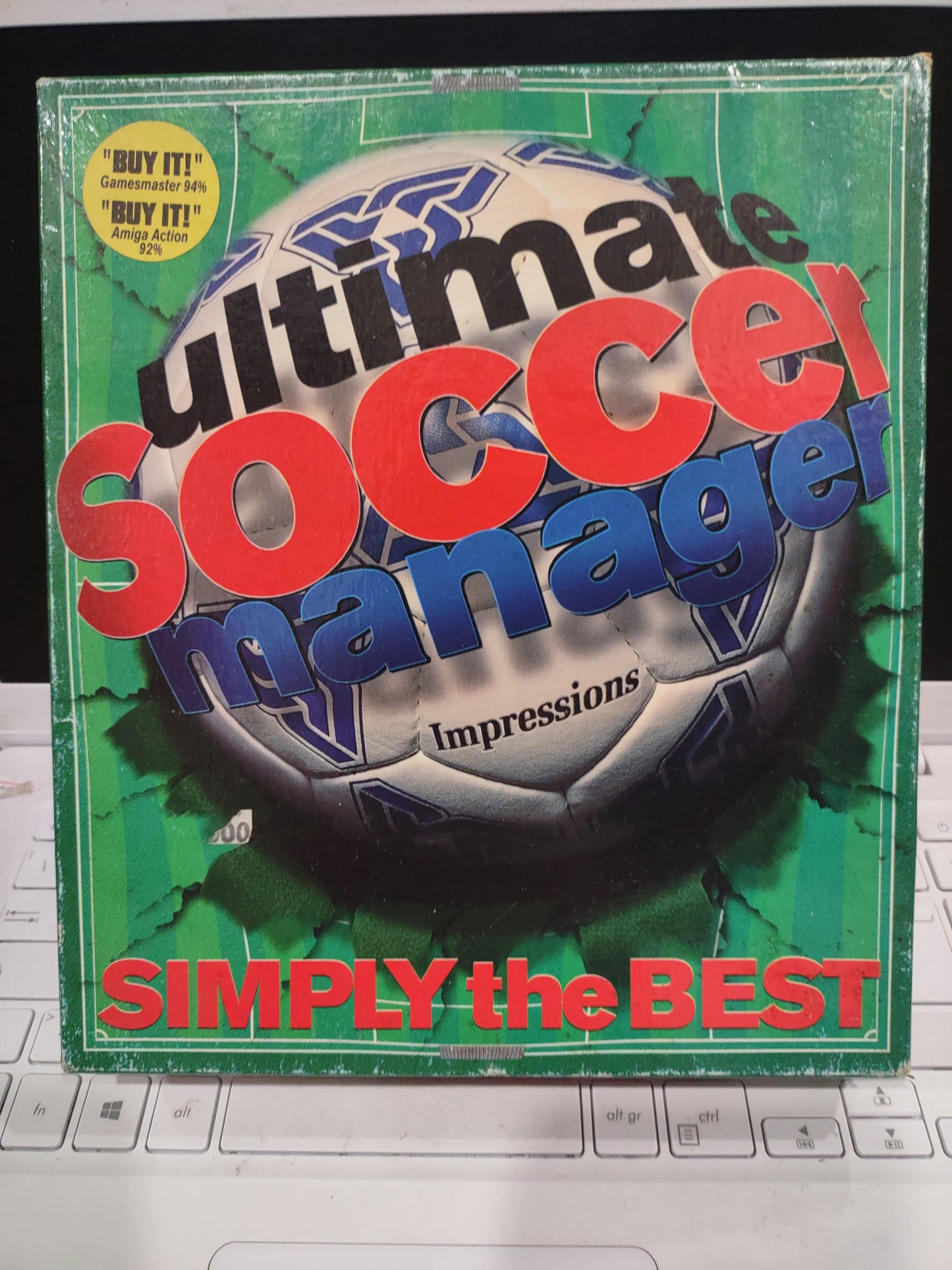 Gioco computer commodore Amiga disk 1200 o 4000 ultimate soccer managernager