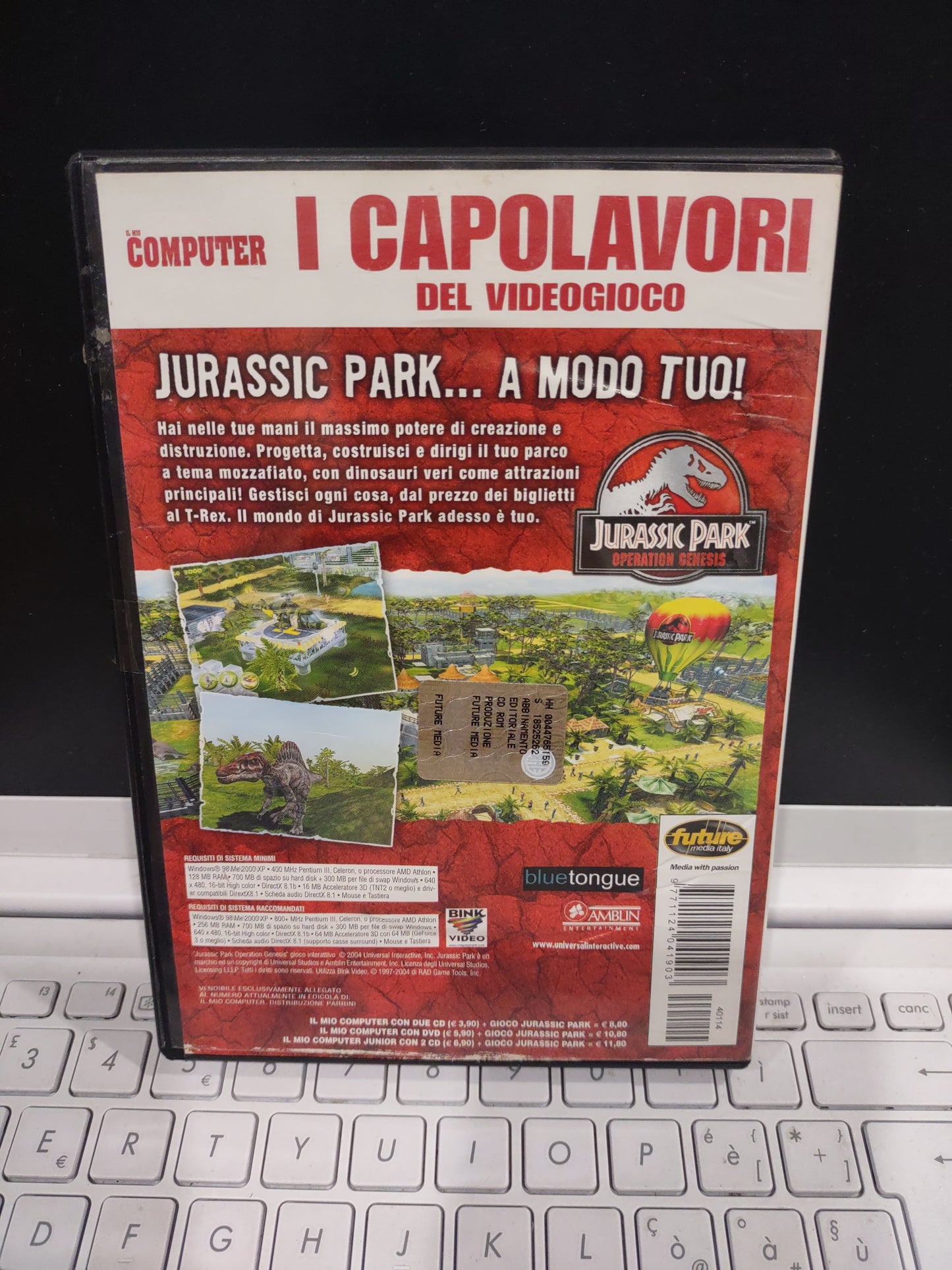 Gioco computer pc Jurassic Park operation Genesis sogna costruisci sopravvivi