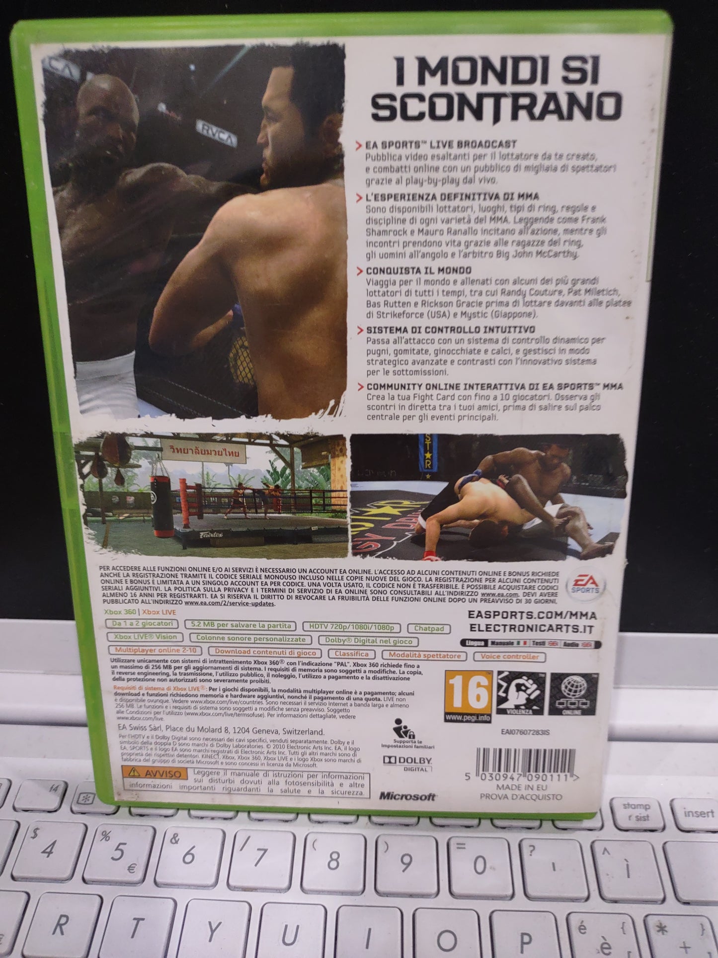 Gioco Xbox 360 MMA lotta