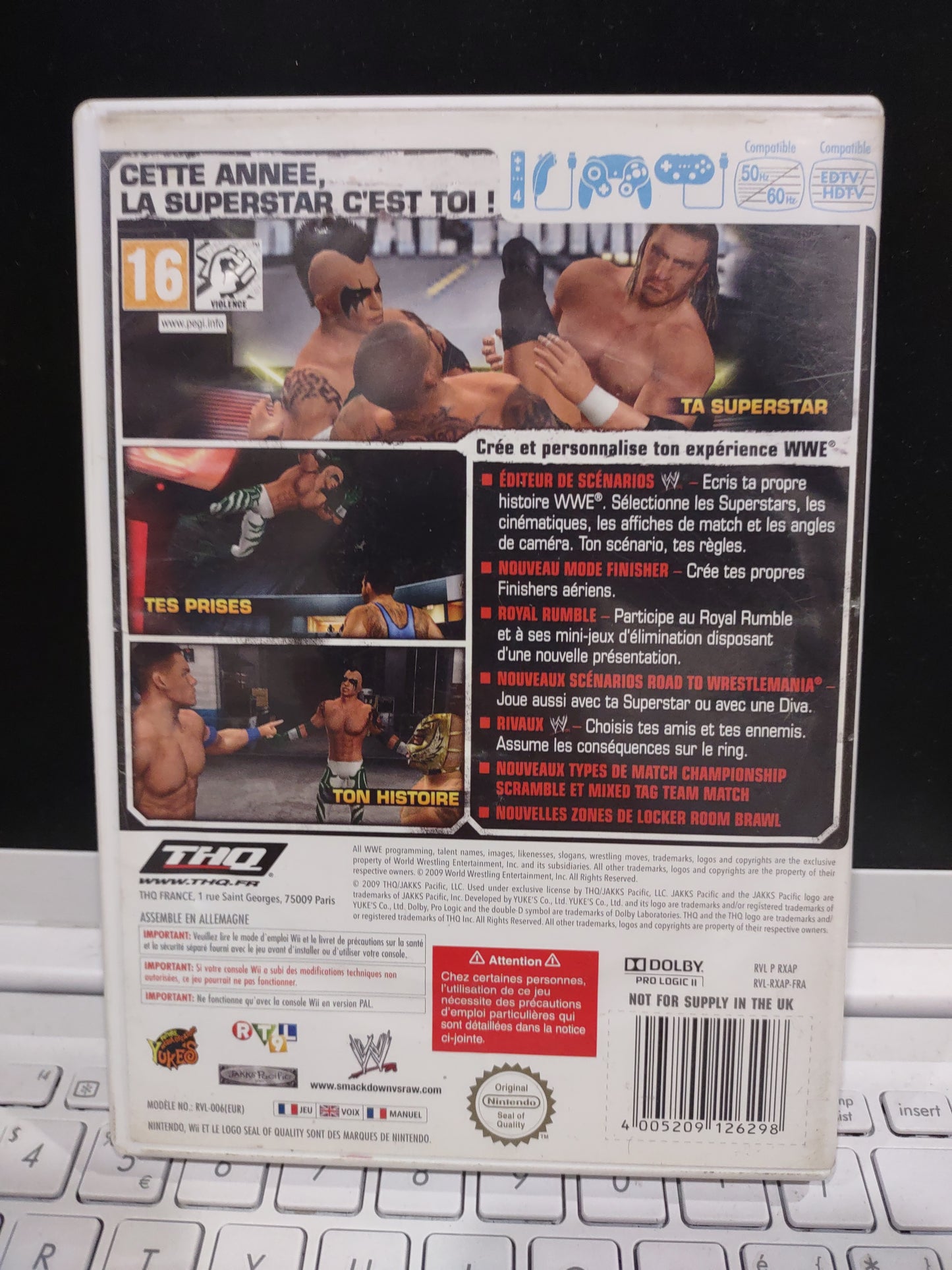 Gioco Nintendo Wii SmackDown vs RAW 2010 featuring ecw