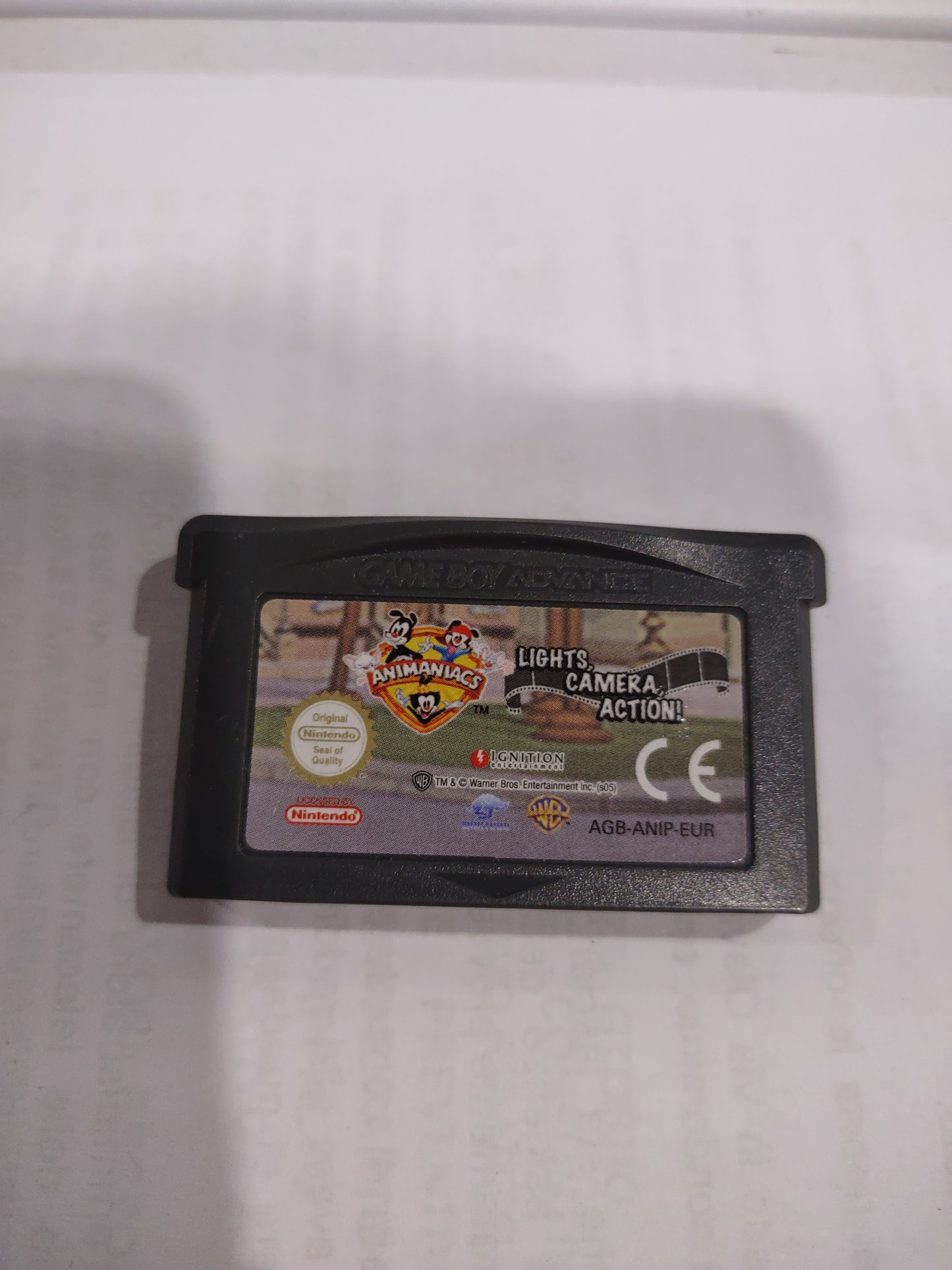 Gioco Nintendo game boy Advance animaniacs lights camera action