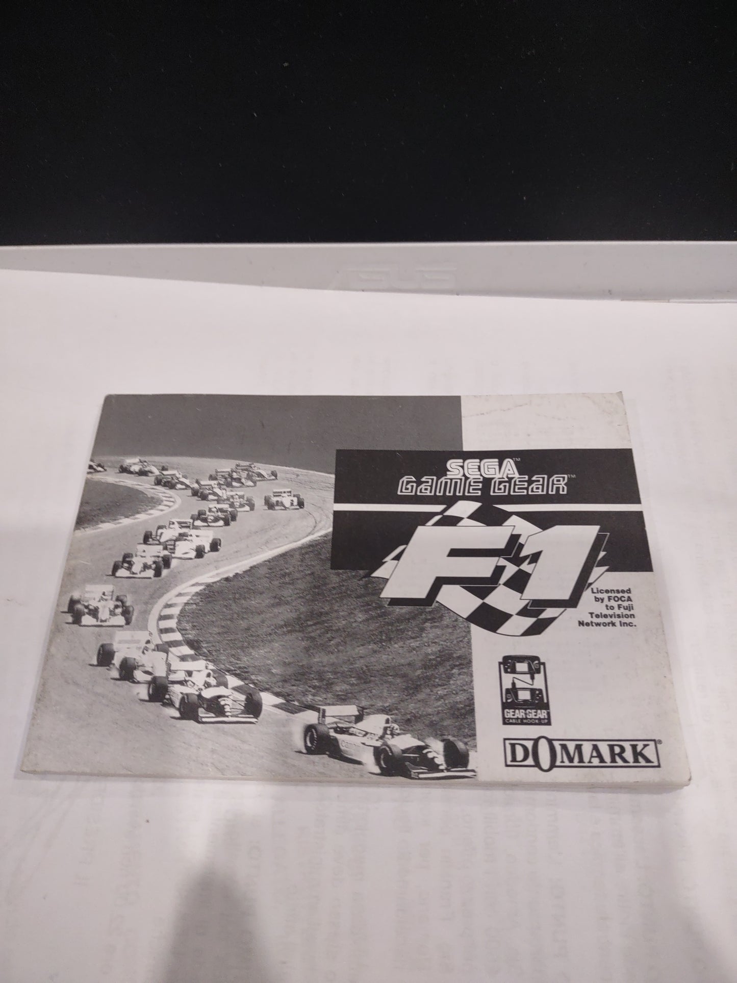Libretto istruzioni sega gamegear F1 formula uno