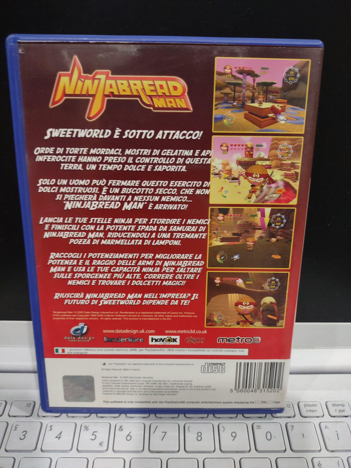 Gioco PS2 PlayStation ninjabread man