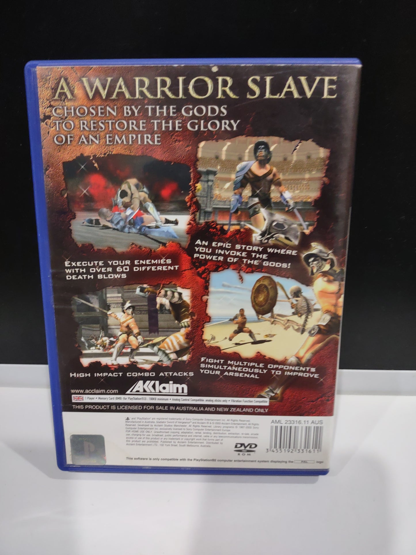 Gioco PlayStation PS2 gladiator sword of vengeance