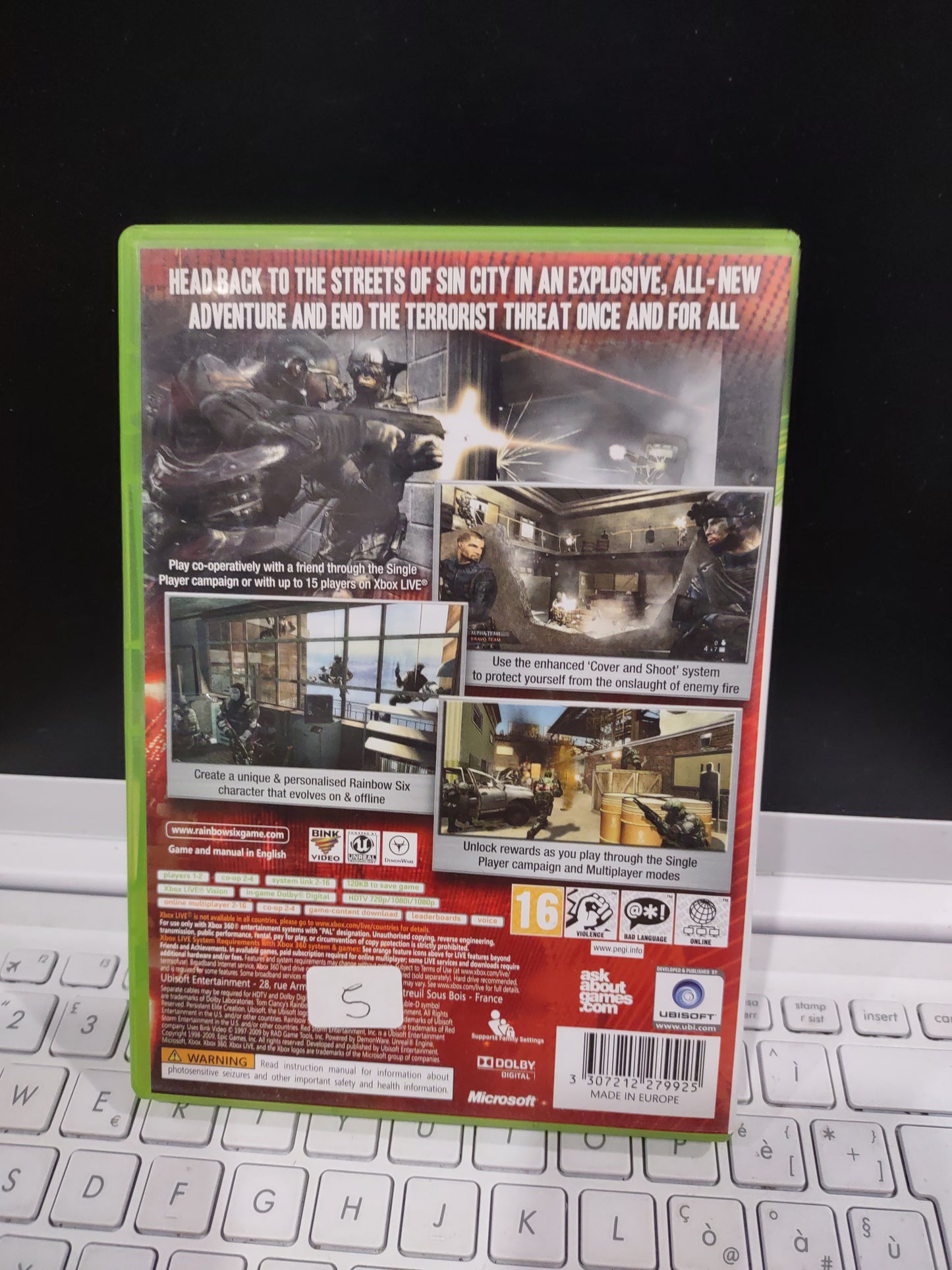 Gioco Xbox 360 Tom clancy's rainbow SIX Vegas 2