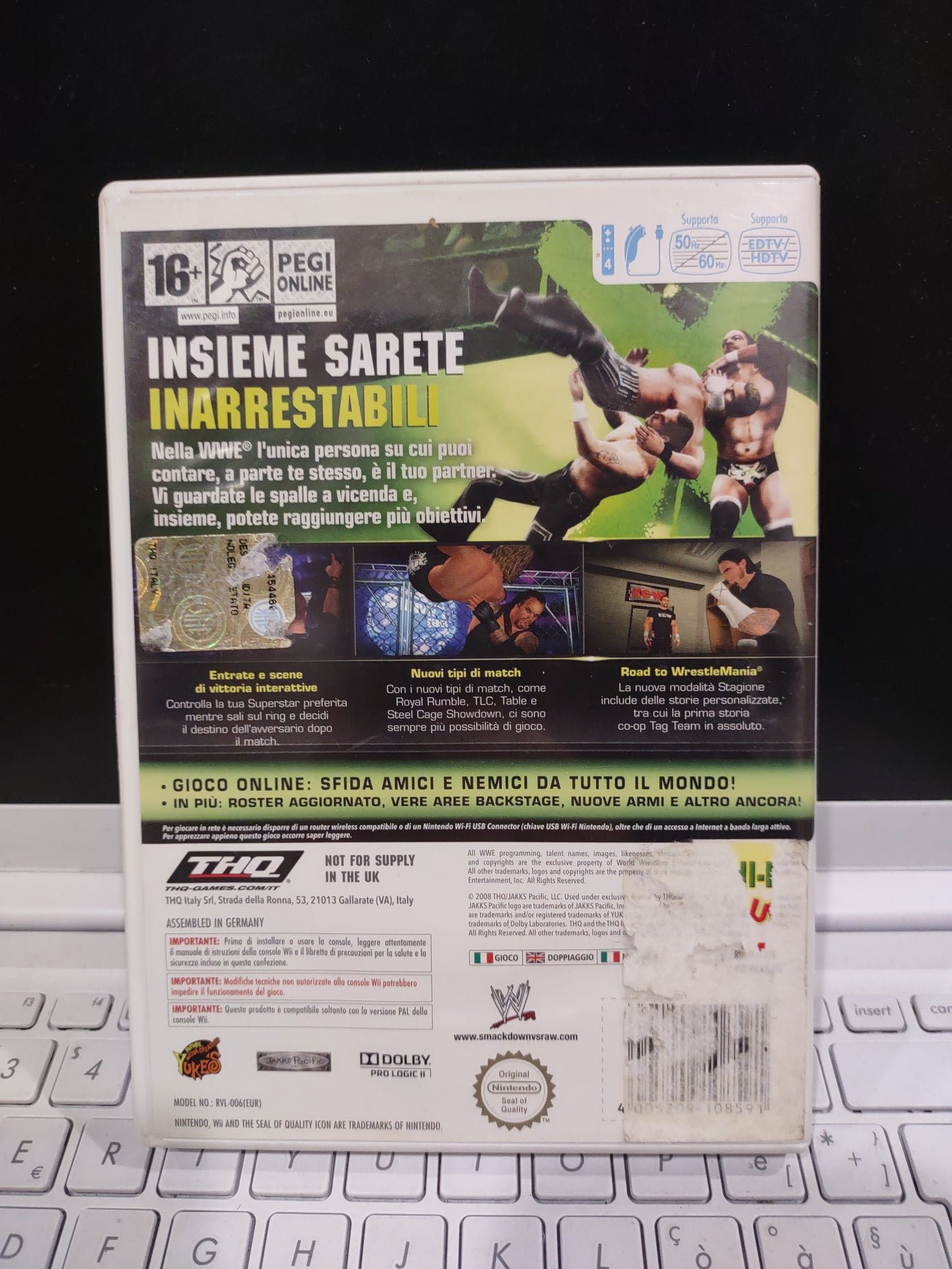 Gioco Nintendo Wii WWE SmackDown vs RAW 2009