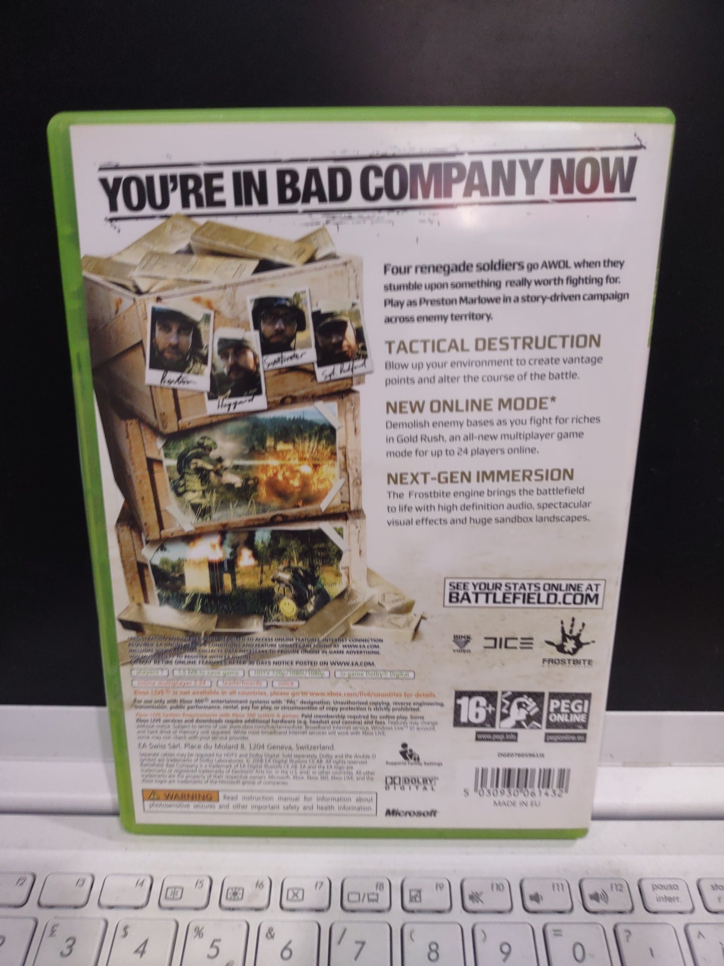 Gioco Xbox 360 Battlefield bad Company