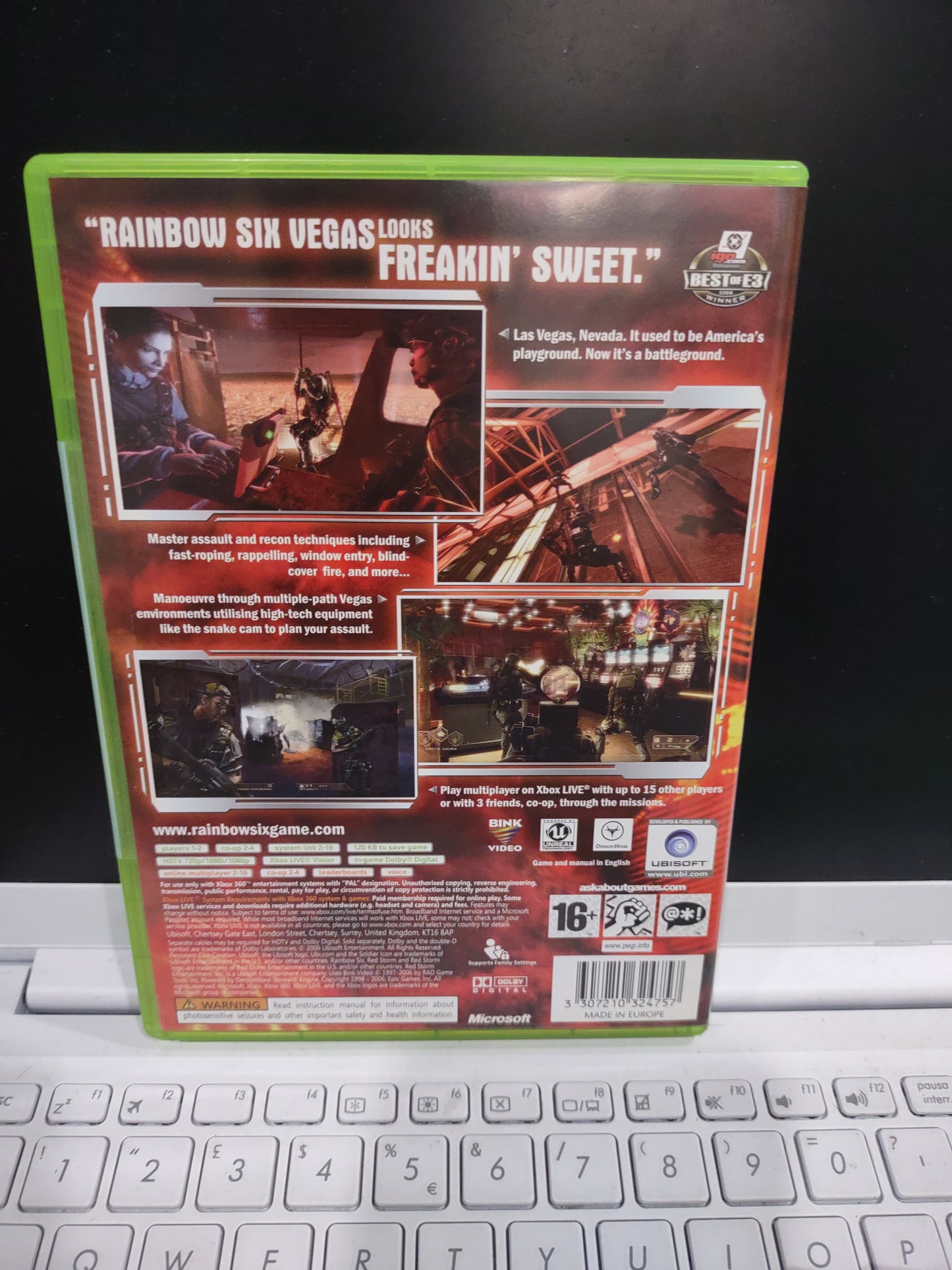 Gioco Xbox 360 Tom clancy's rainbow SIX Vegas