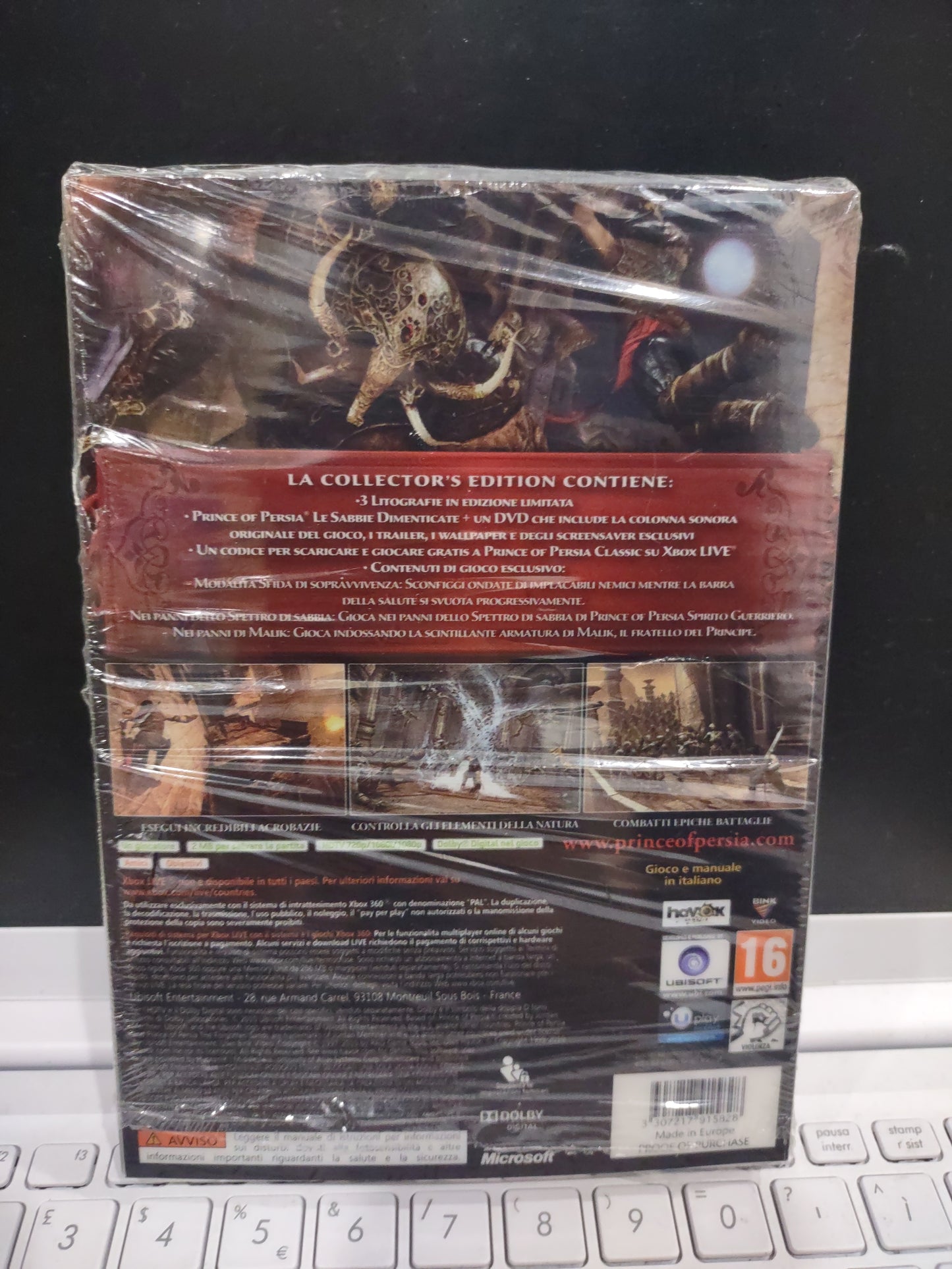 Gioco Xbox 360 limited collector's edition Prince of Persia le sabbie dimenticate