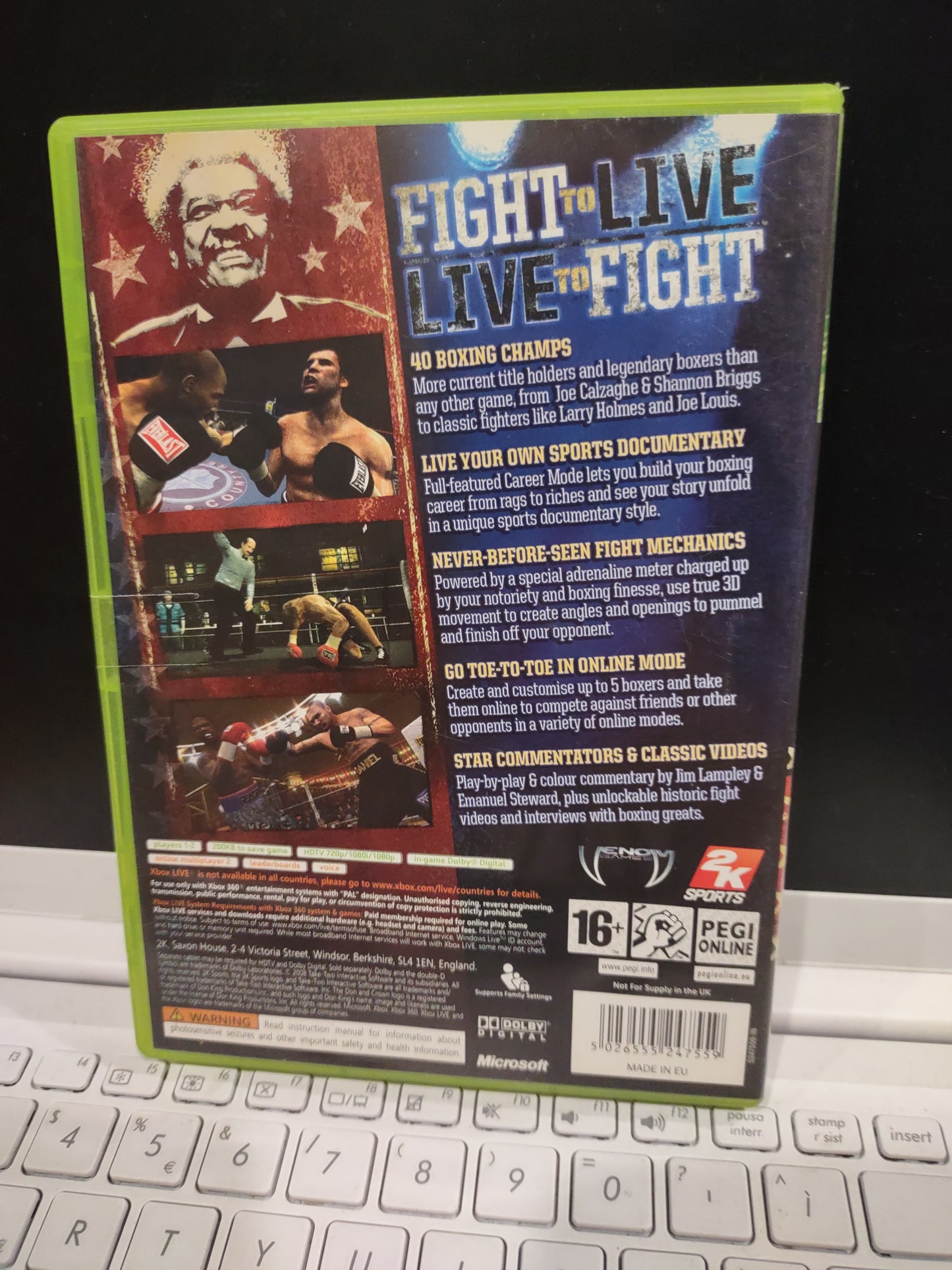 Gioco Xbox 360 don King presents prizefighter