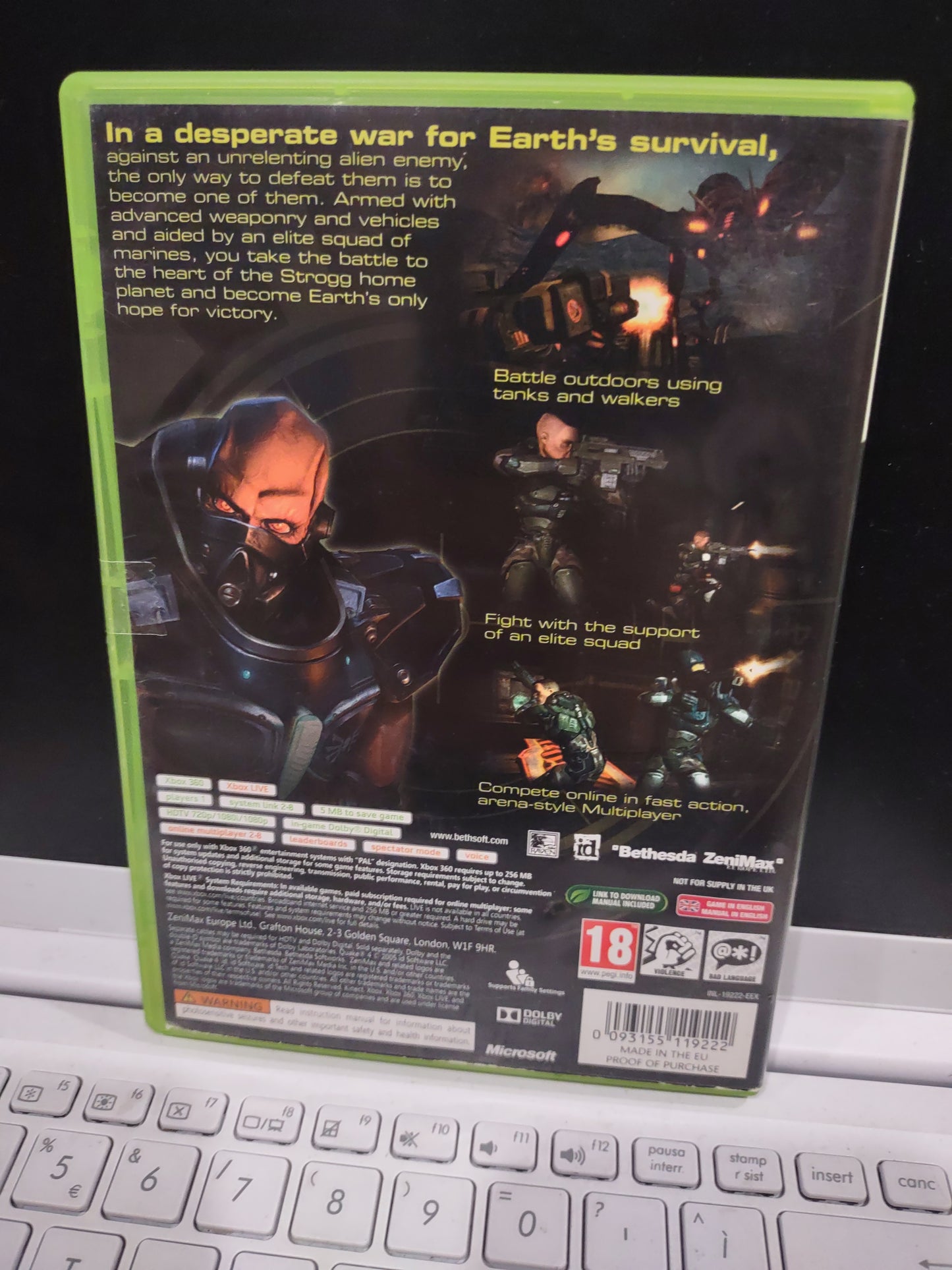 Gioco Xbox 360 quake 4