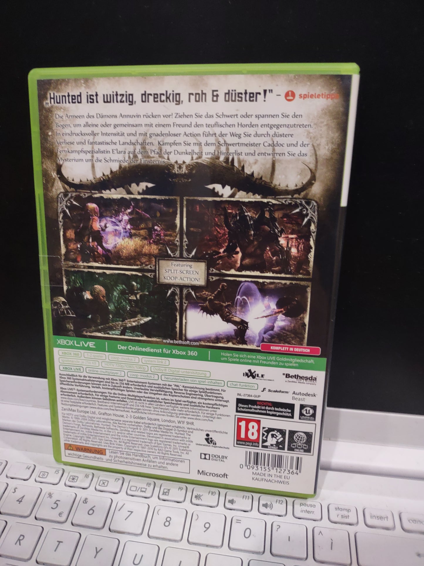 Gioco Xbox 360 hunted in italiano