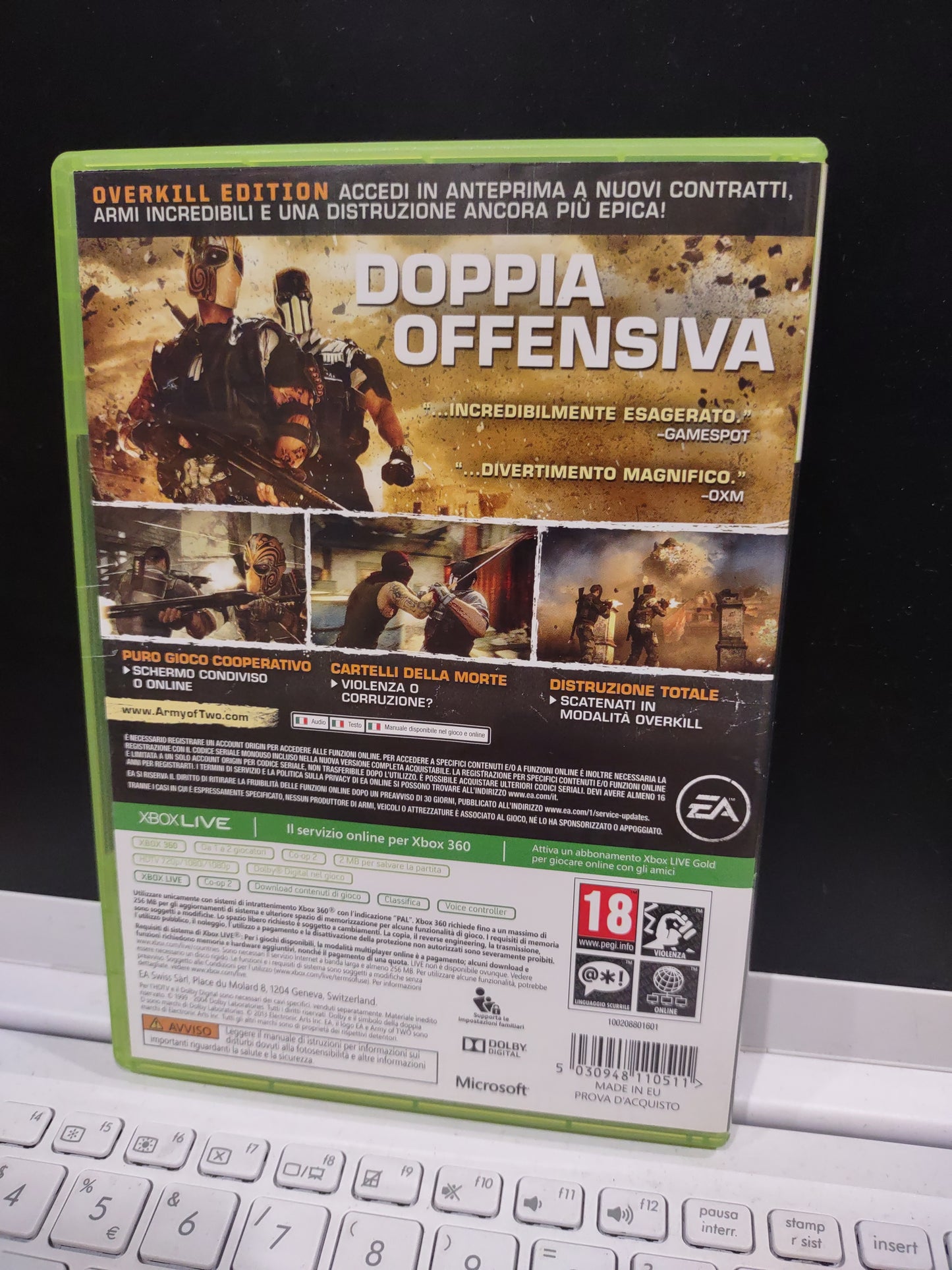Gioco Xbox 360 overkill edition army of two the Devil cartel