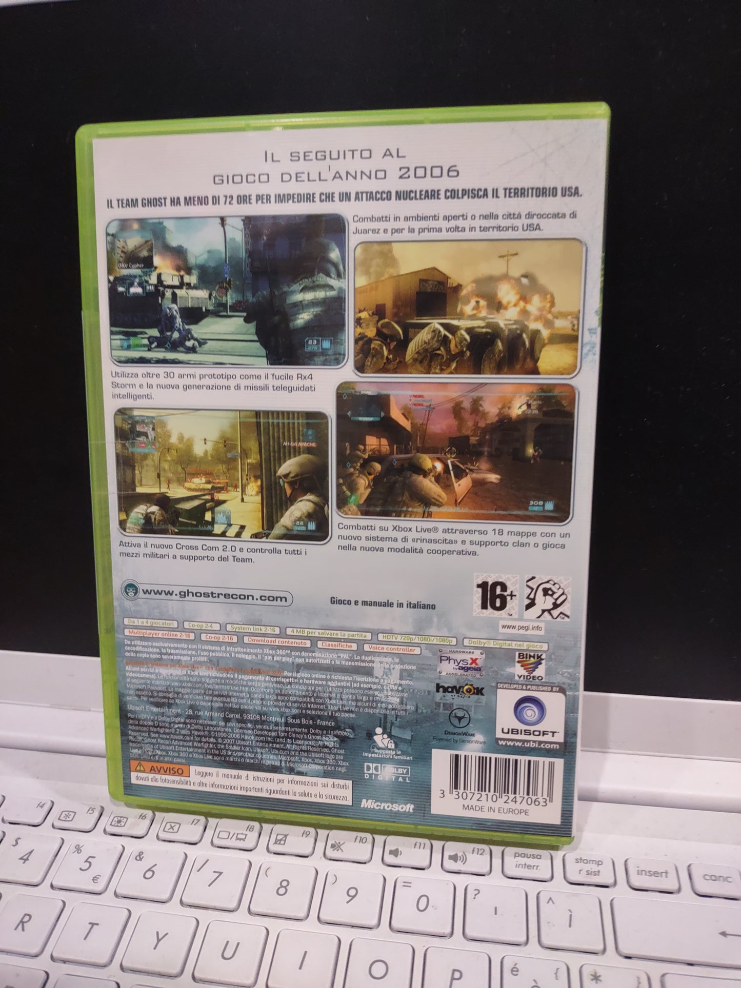 Gioco Xbox 360 Tom clancy's Ghost recon advanced warfighter 2