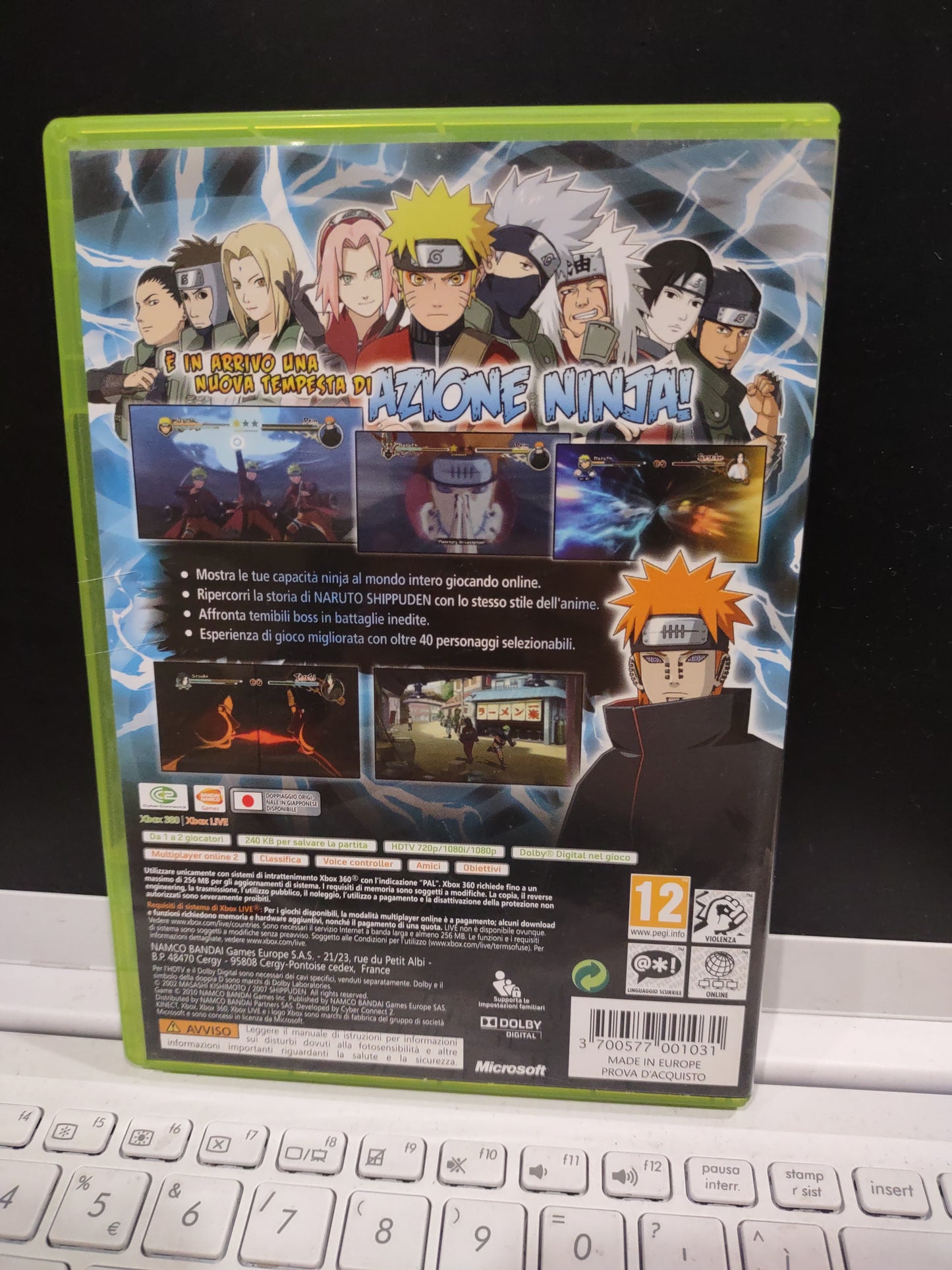 Gioco Xbox 360 Naruto Shippuden ultimate ninja storm 2