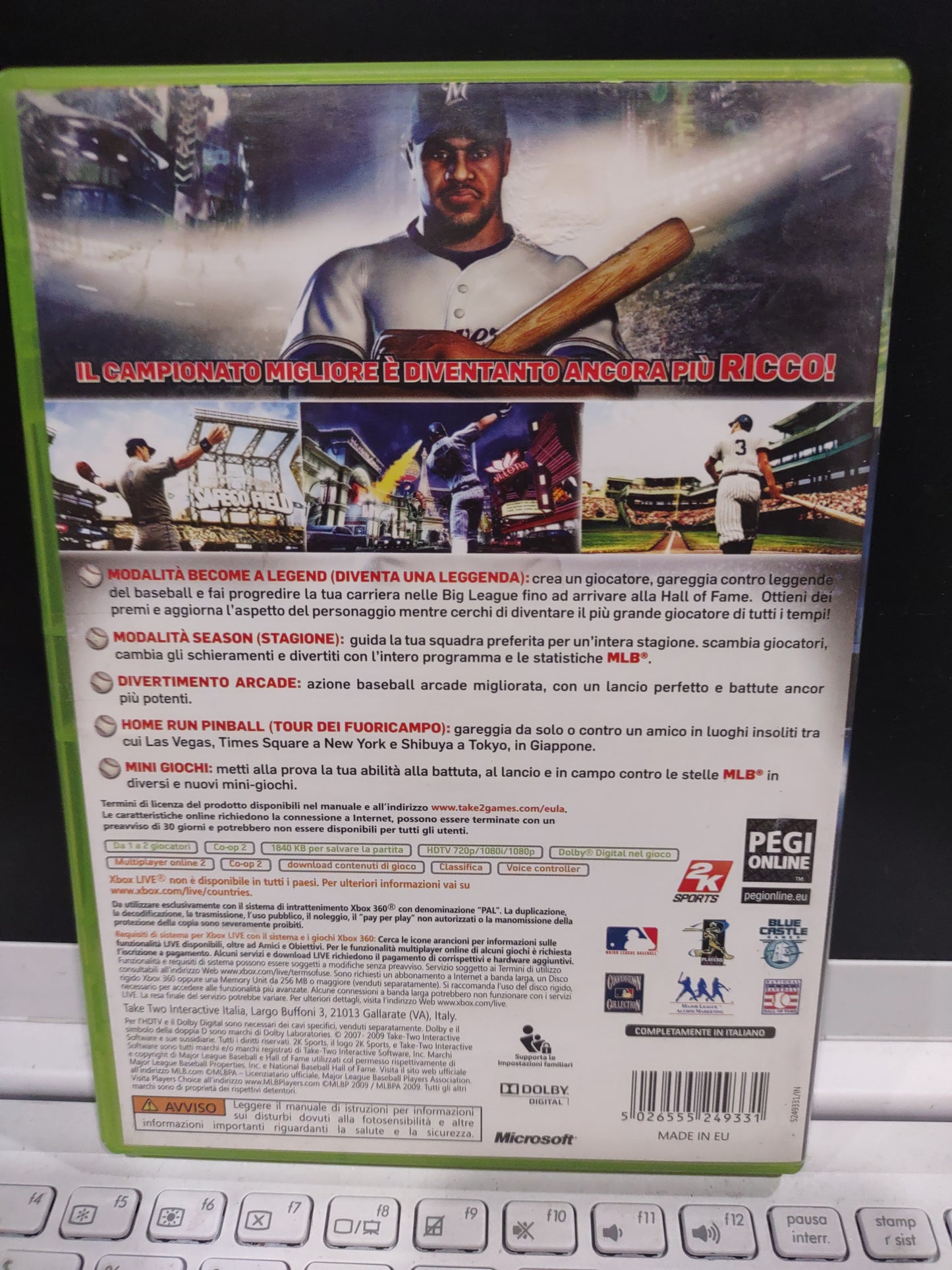 Gioco Xbox 360 the bigs 2 baseball