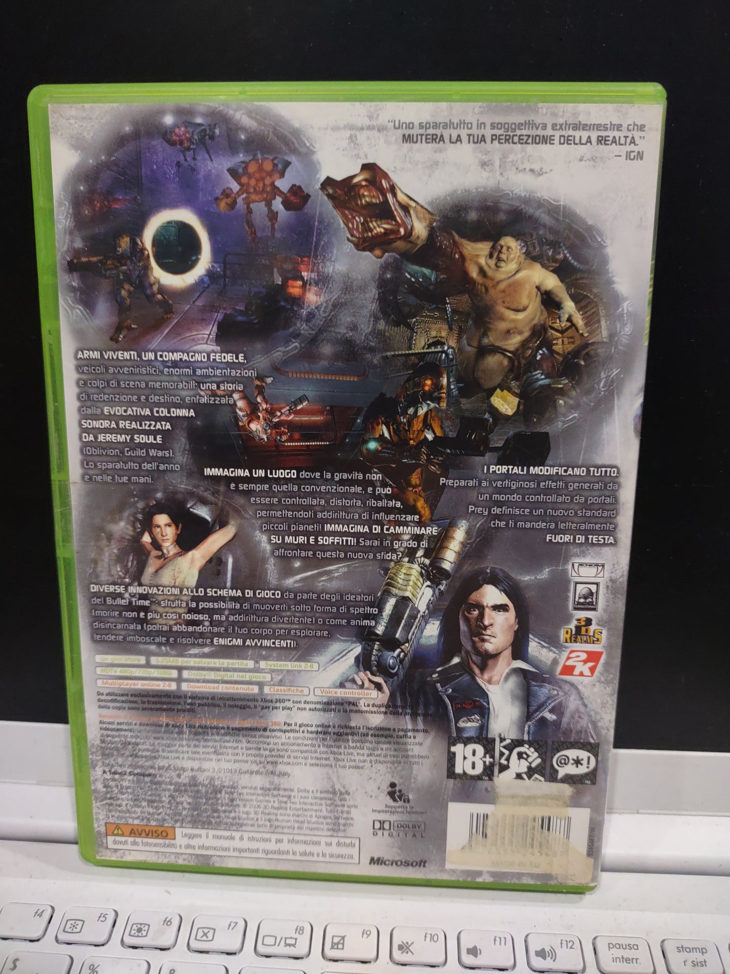 Gioco Xbox 360 prey ita