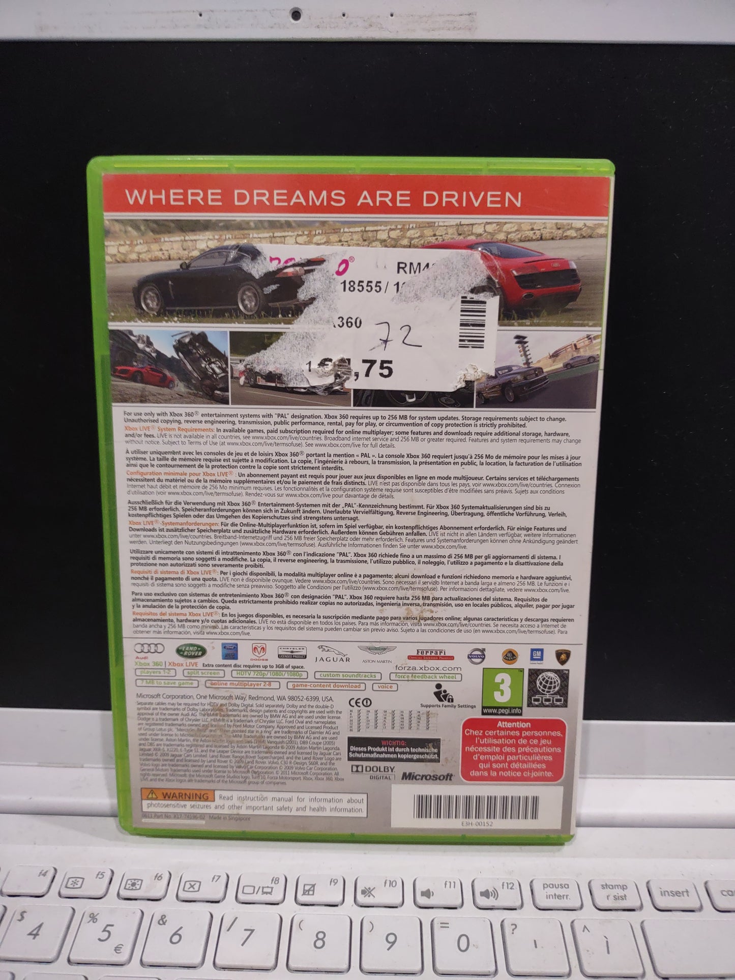 Gioco Xbox 360 forza Motorsport 3 bundle copy