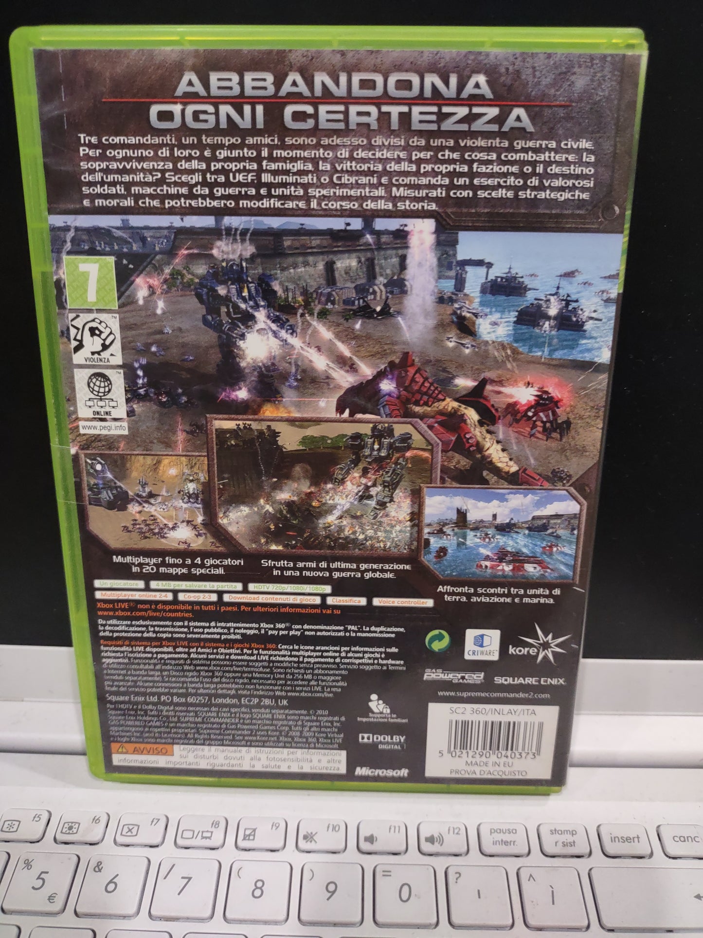 Gioco Xbox 360 supreme Commander 2