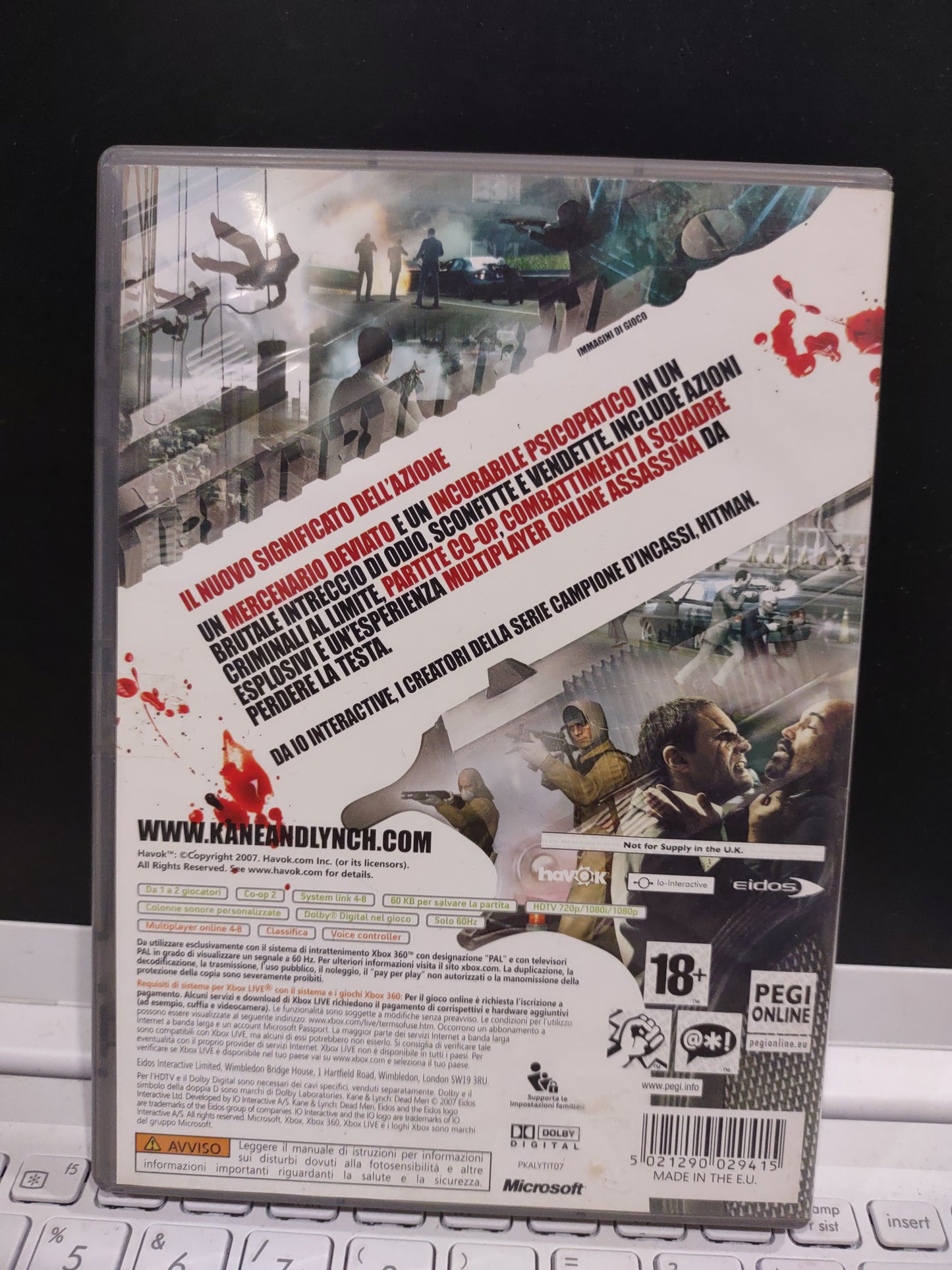 Gioco Xbox 360 Kane & Lynch 1
