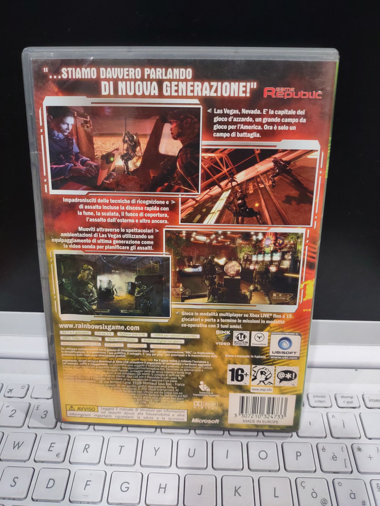 Gioco Xbox 360 Tom clancy's rainbow six Vegas
