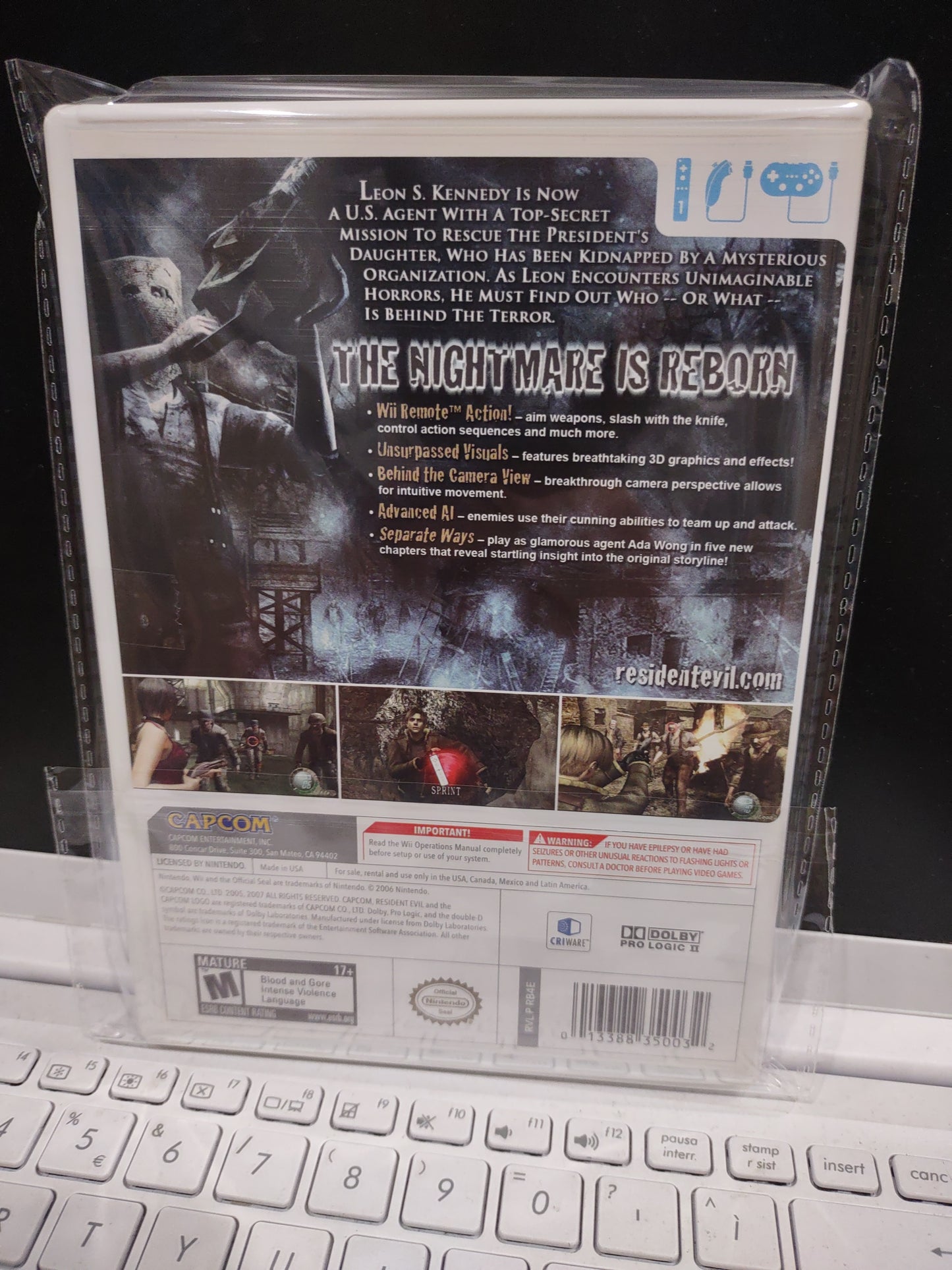 Gioco Nintendo Wii edition Resident evil 4 usa versione americana