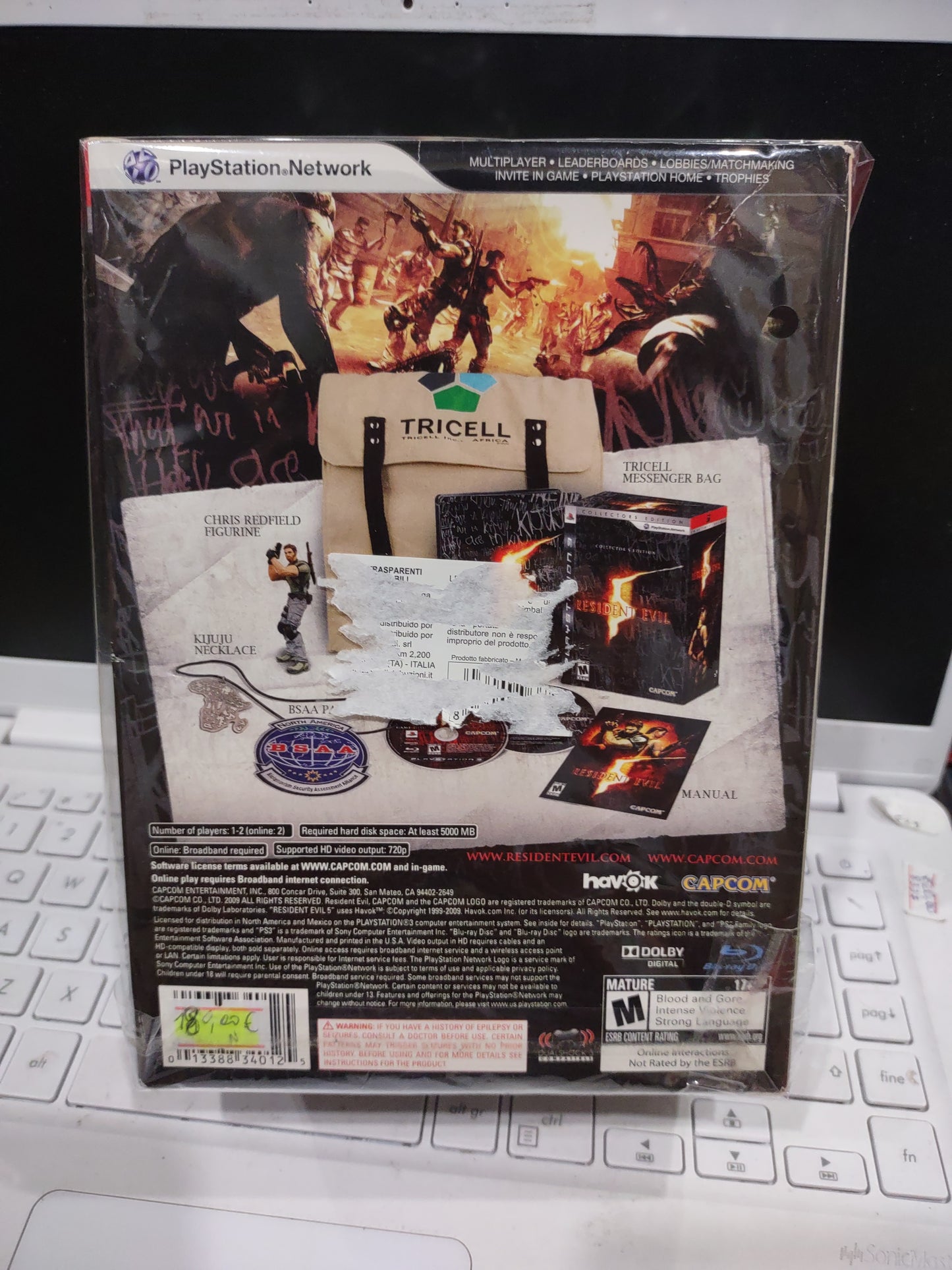 Gioco PS3 PlayStation collector's edition Resident evil 5