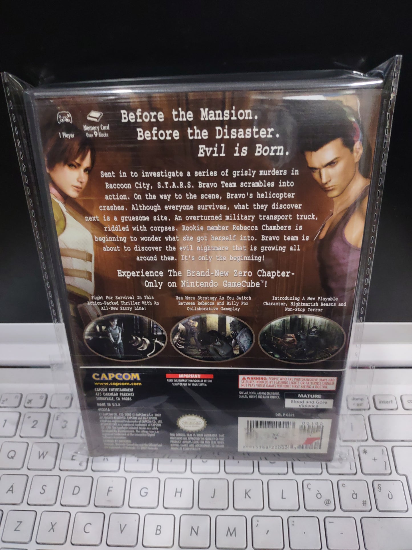 Gioco Nintendo GameCube Resident evil zero usa americano