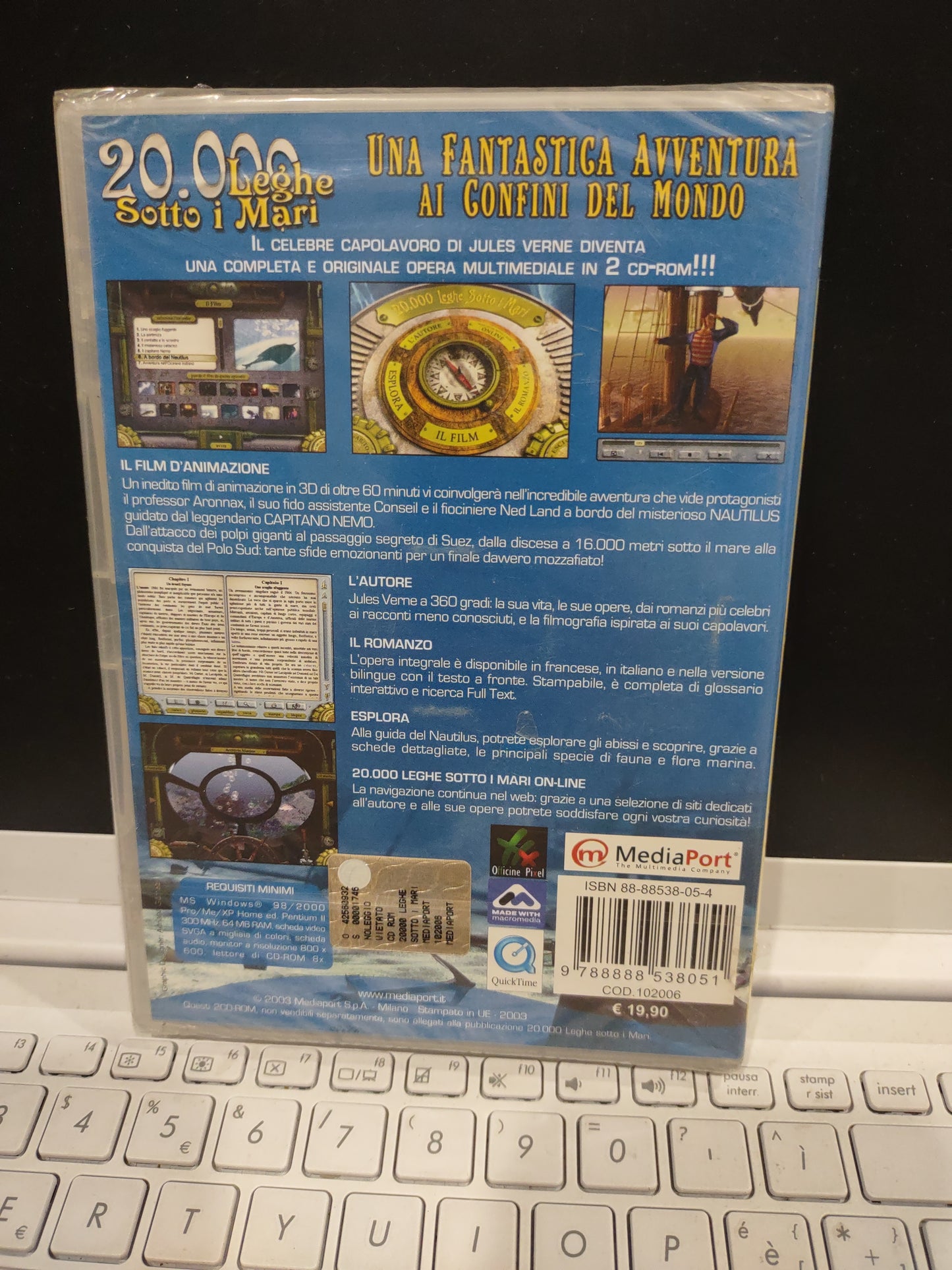 Gioco sigillato pc computer 20.000 leghe sotto i mari