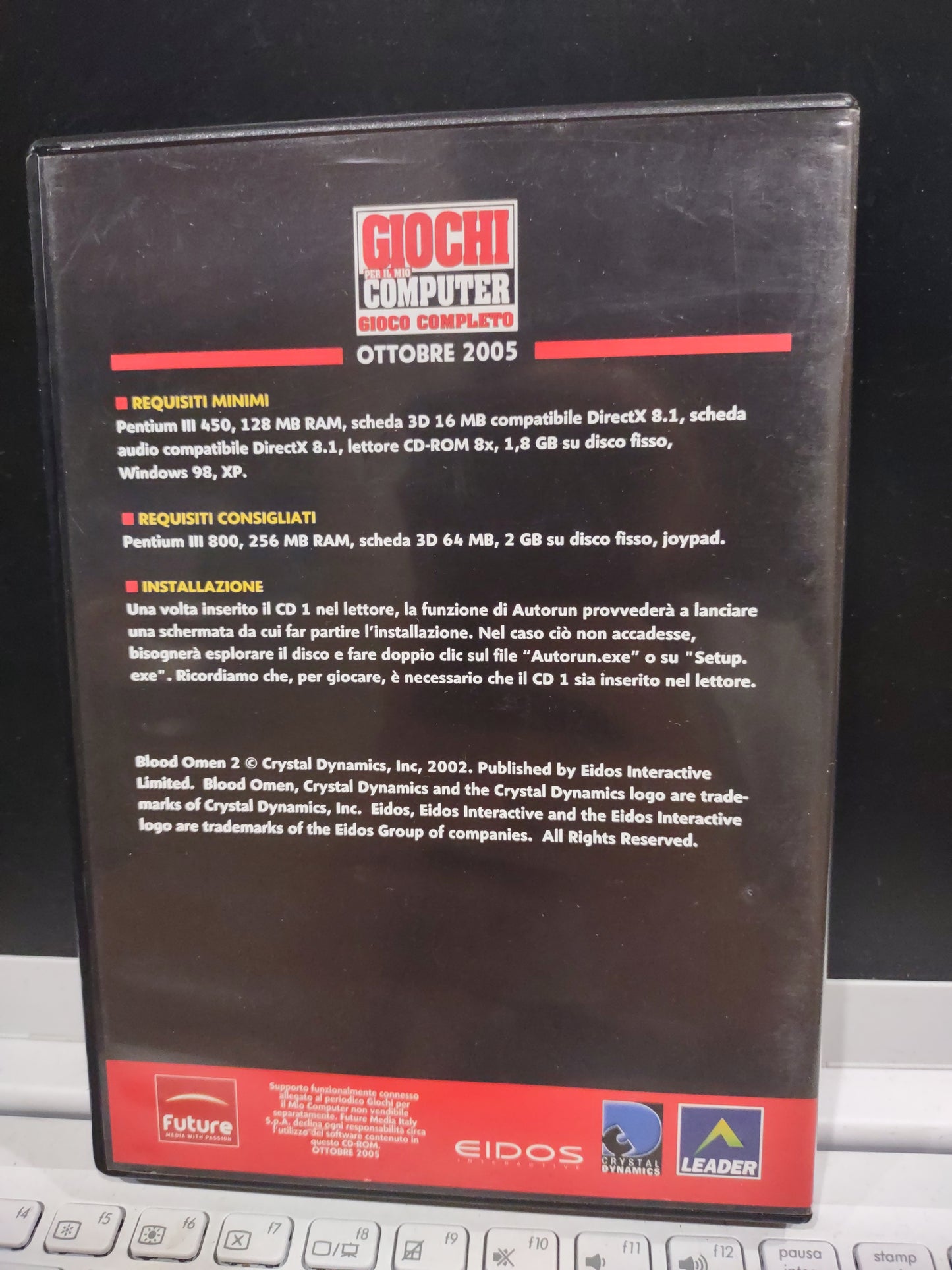 Gioco PC computer Blood Omen 2 the Legacy of kain seies