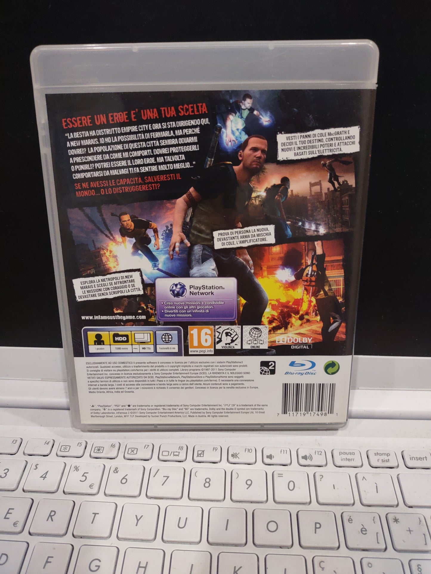 Gioco PS3 PlayStation infamous 2 ita
