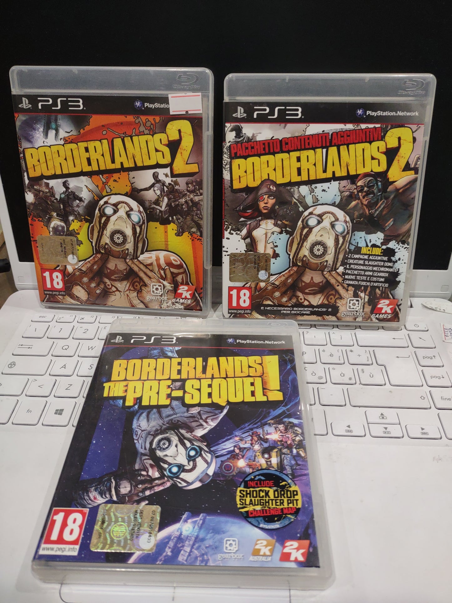 Gioco PlayStation ps3 Borderlands 2 + pacchetto+ pre-sequel