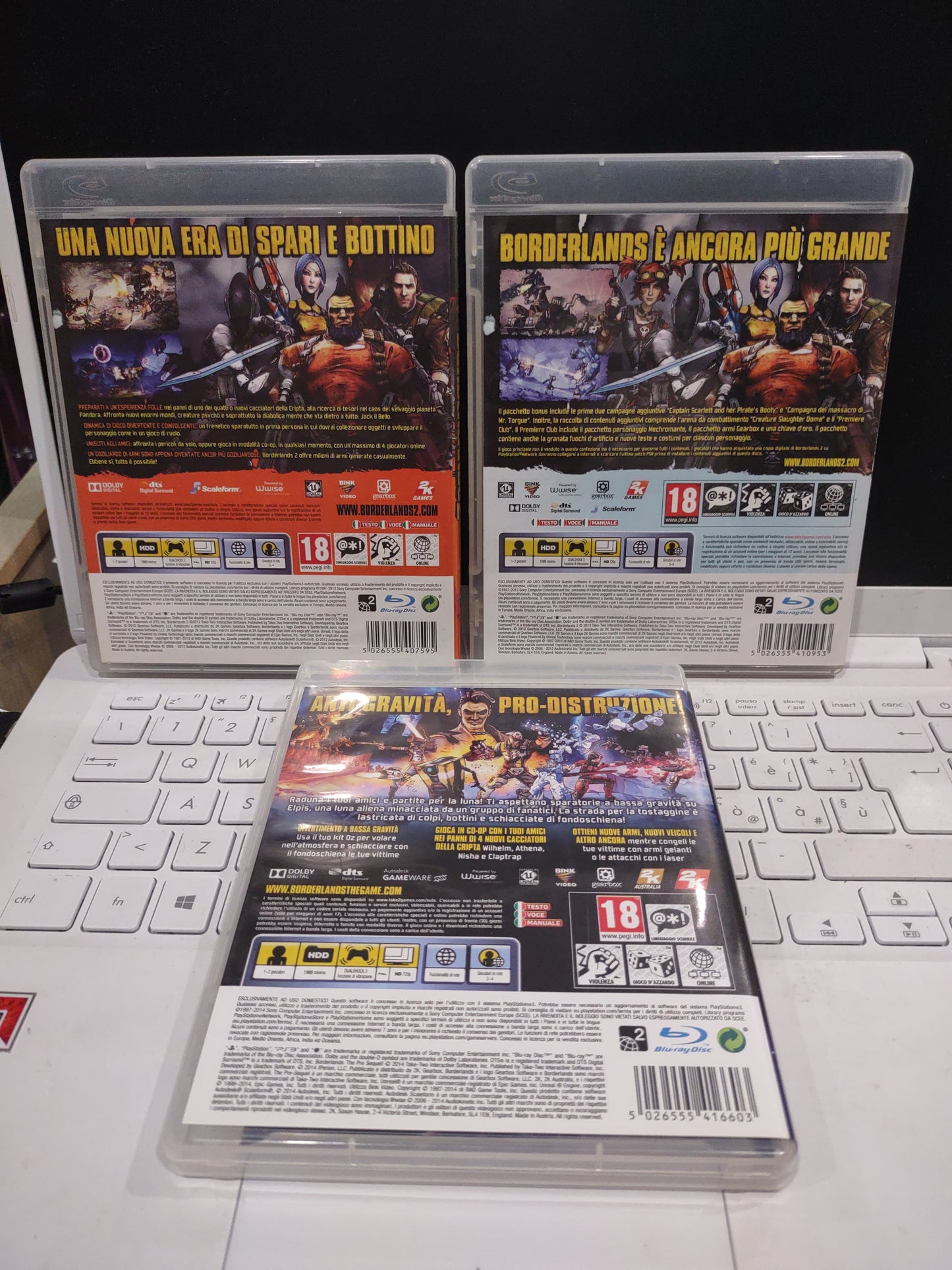 Gioco PlayStation ps3 Borderlands 2 + pacchetto+ pre-sequel