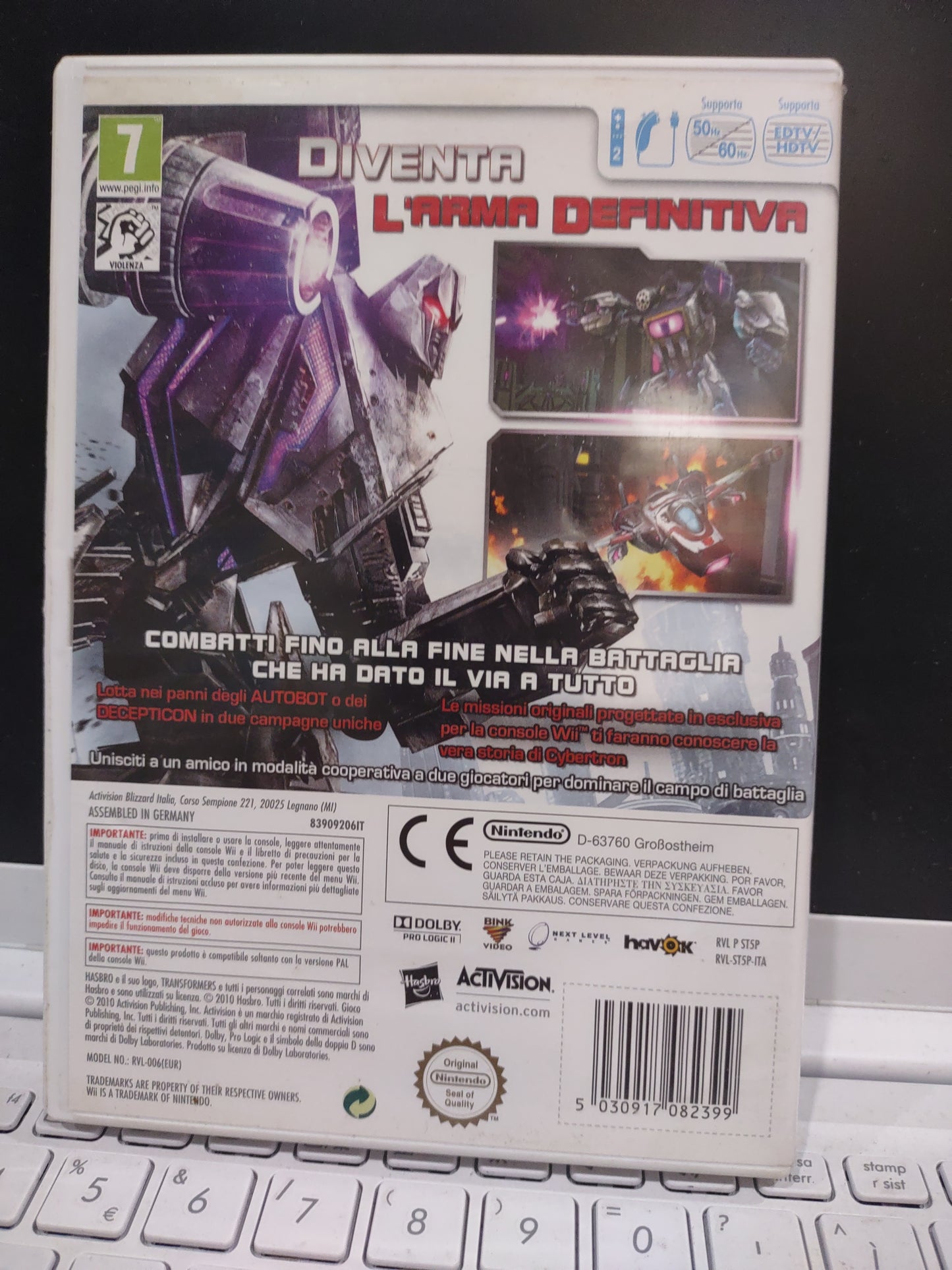 Gioco Nintendo wiii Transformers le avventure di Cybertron