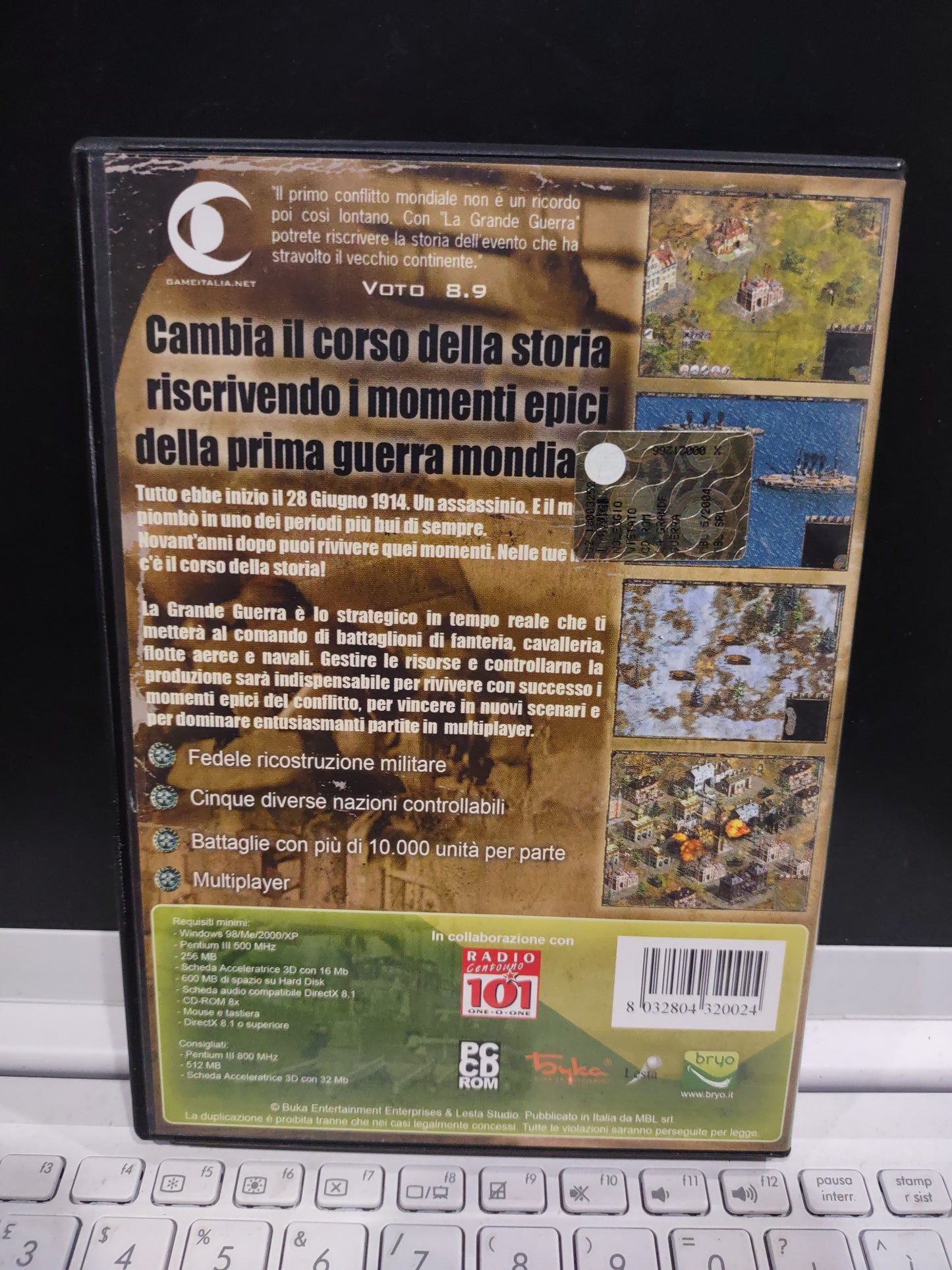 Gioco pc computer La grande guerra 1915-1918