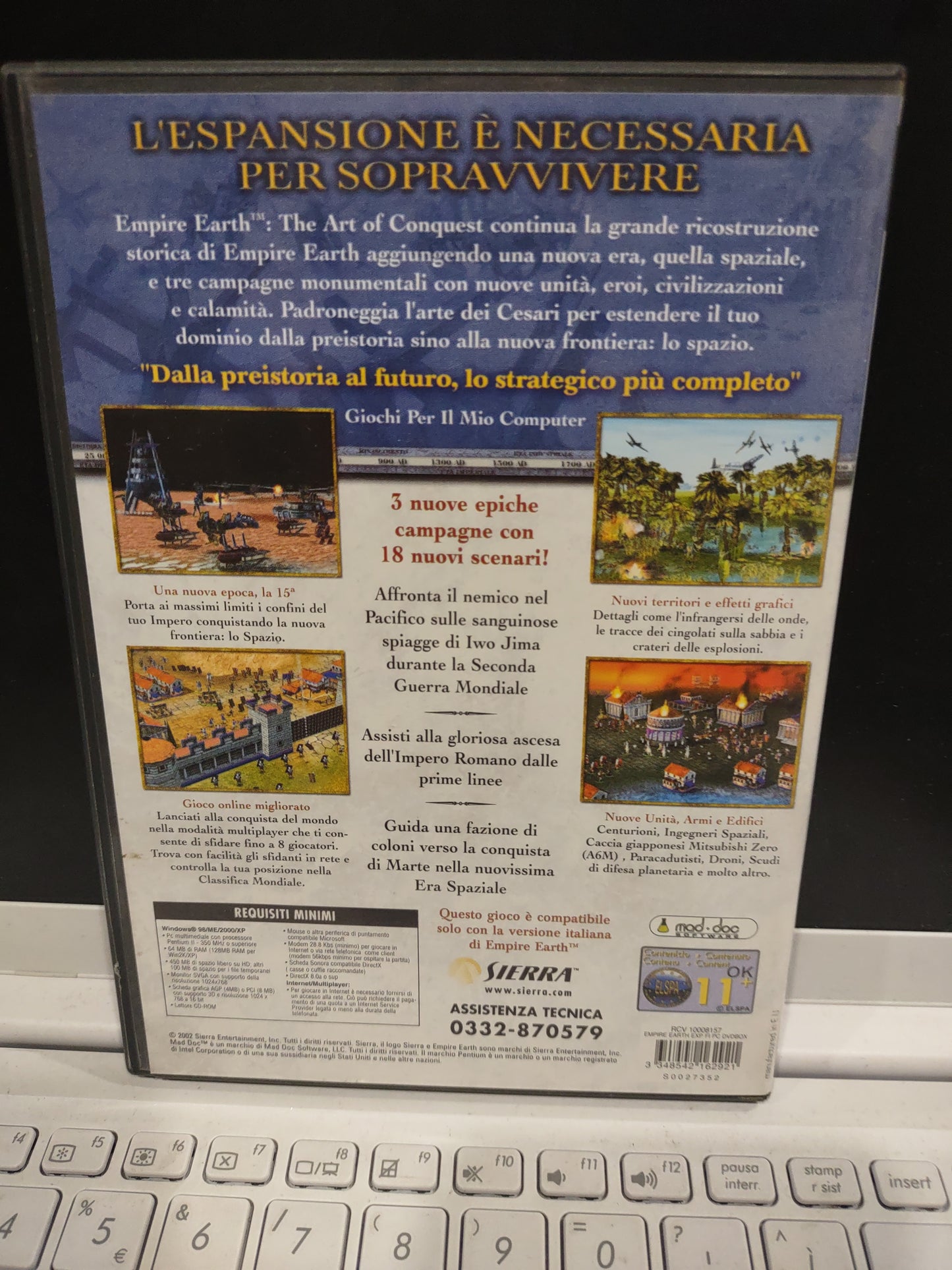 Gioco PC computer empire earth expansion