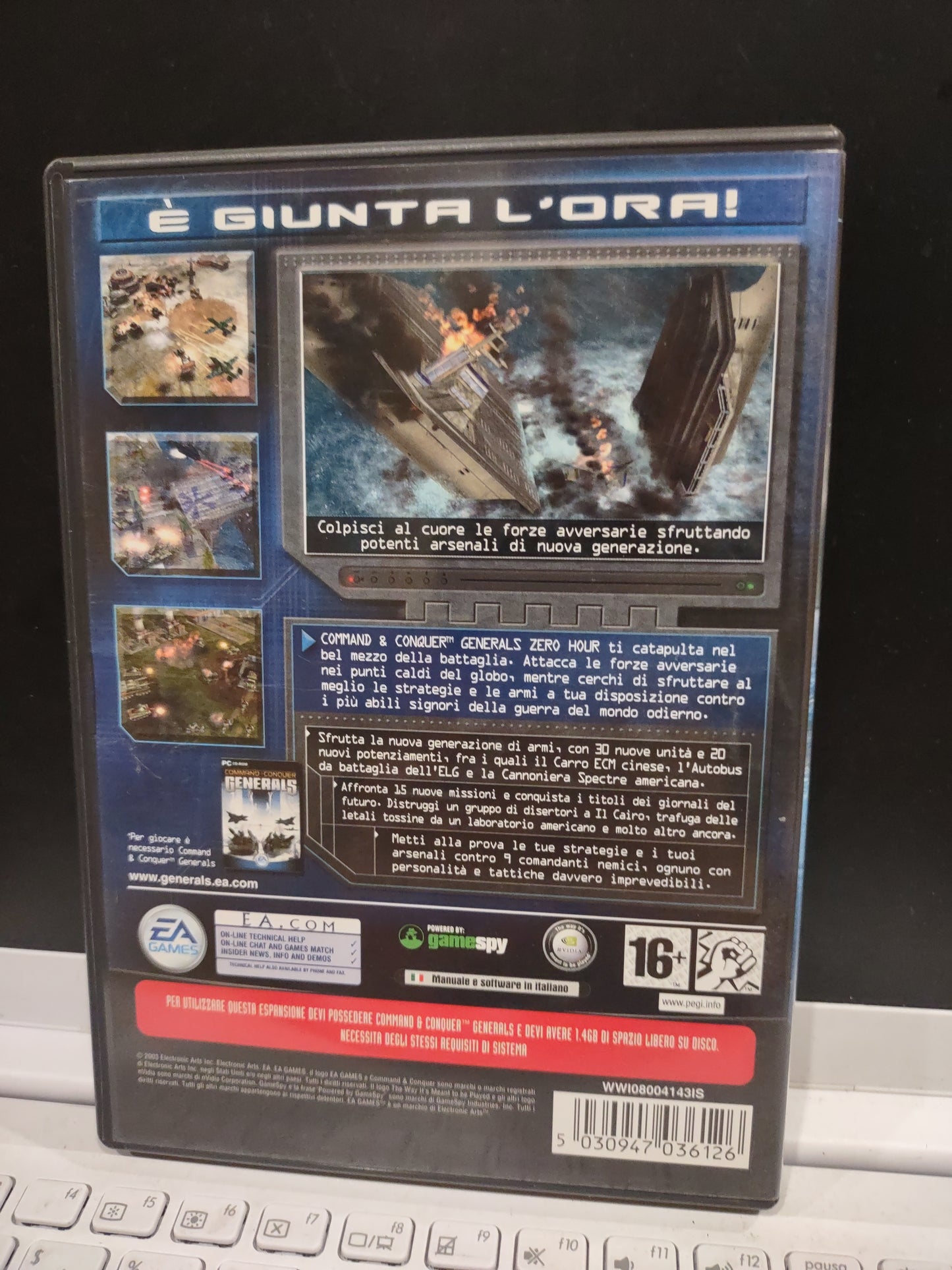 Gioco PC computer Command & conquer generals zero hour expansion pack