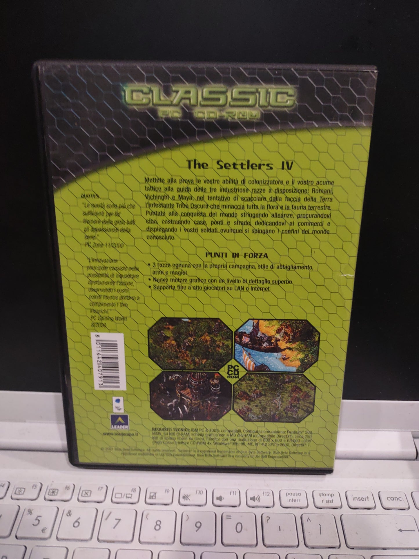 Gioco PC computer the settlers IV