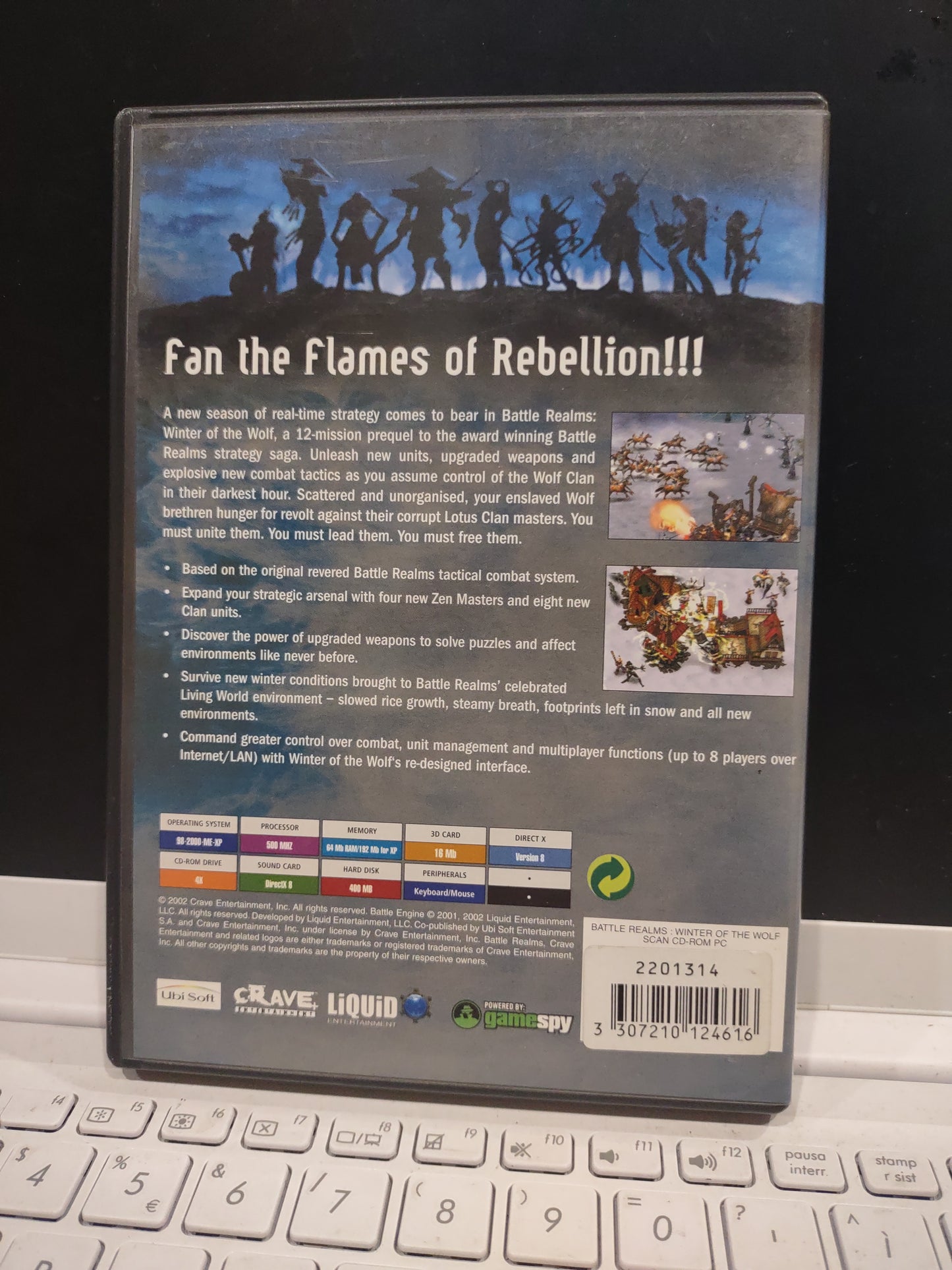 Gioco PC computer battle realms Winter of the Wolf