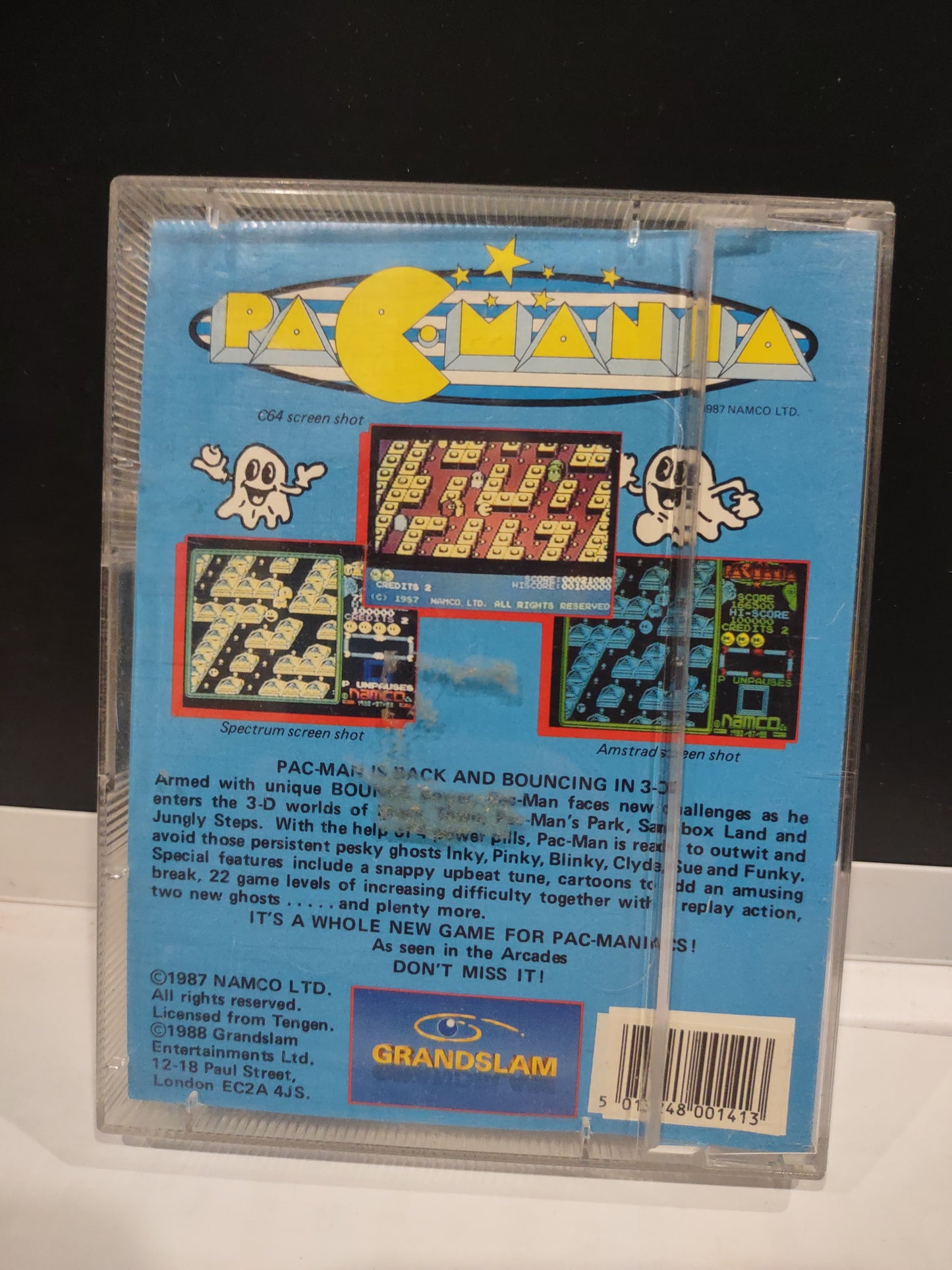 Gioco commodore cassette c64 128 pacmania