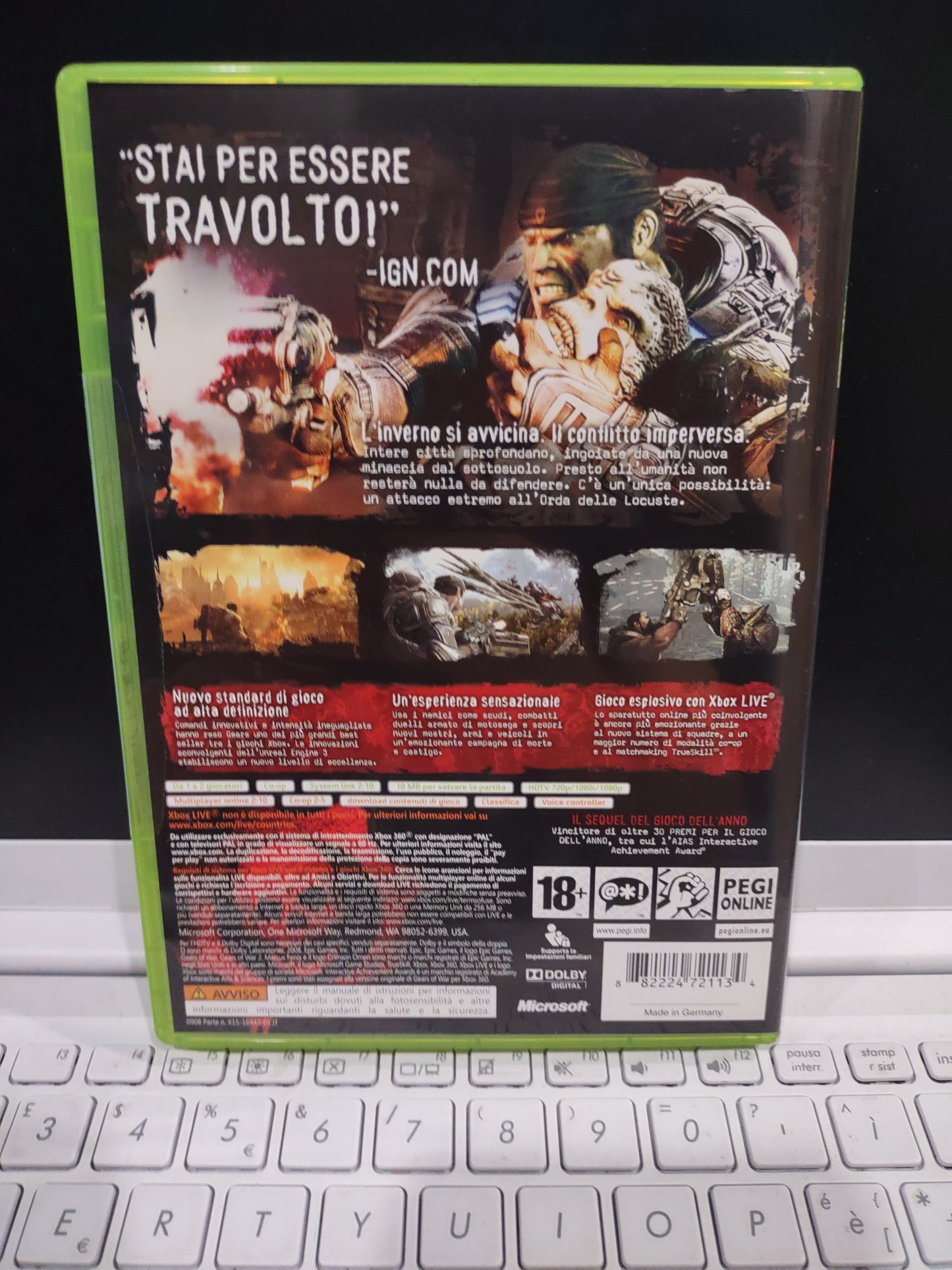 Gioco Xbox 360 gears of war 2