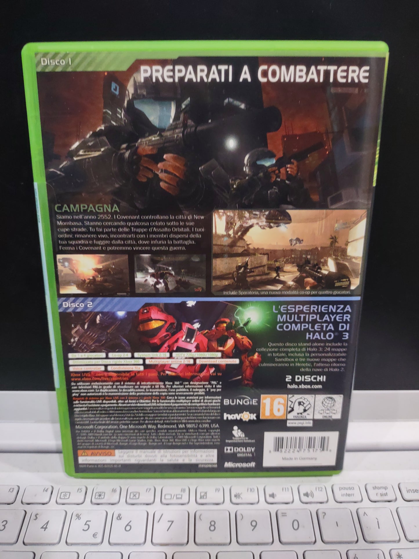 Gioco Xbox 360 halo 3 odst italiano