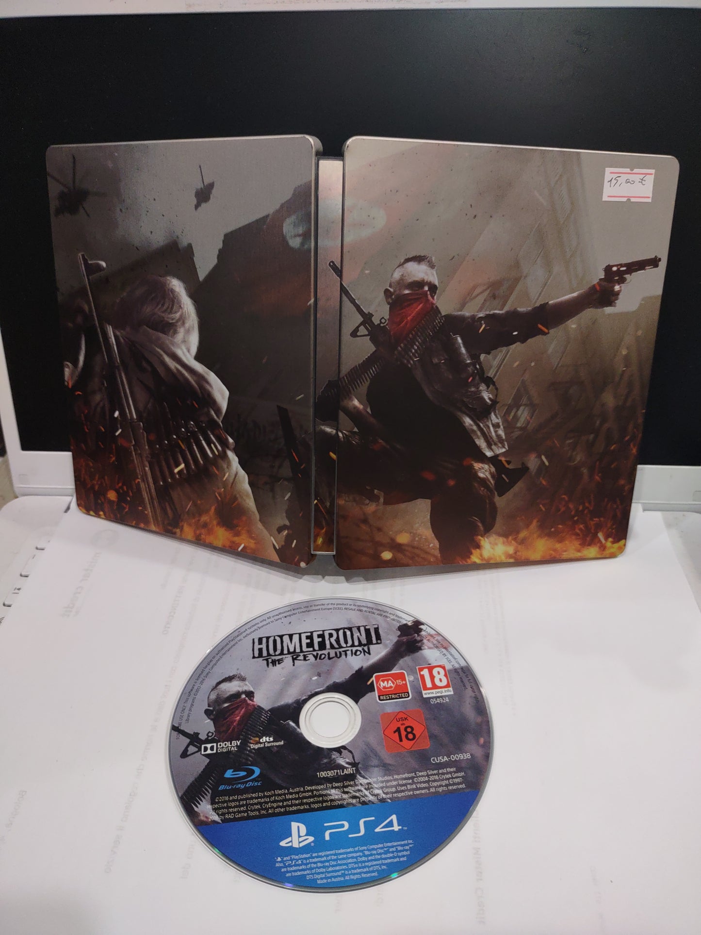 Gioco PlayStation PS4 homefront the Revolution con steelbook