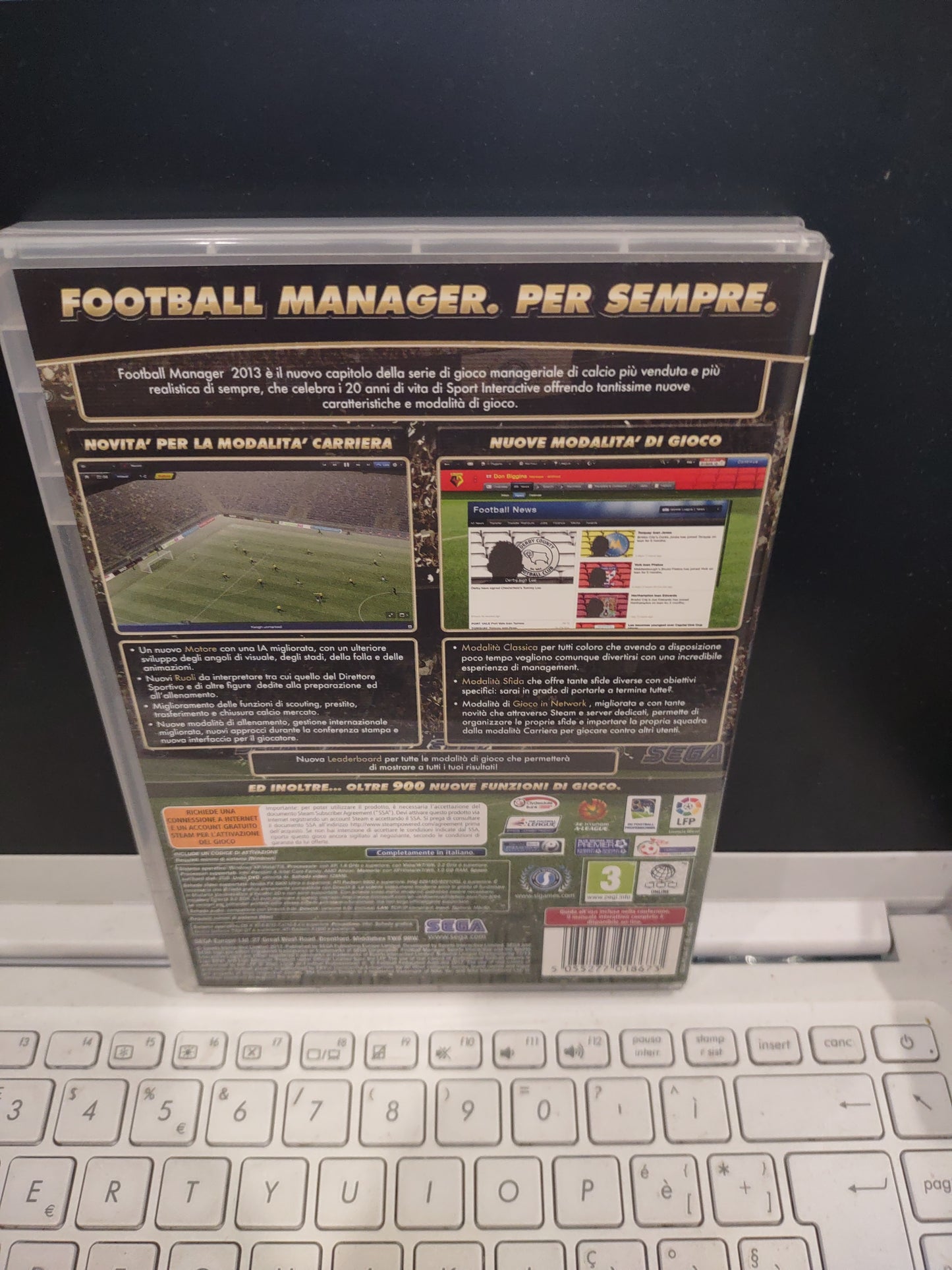 Gioco PC computer football manager 2013