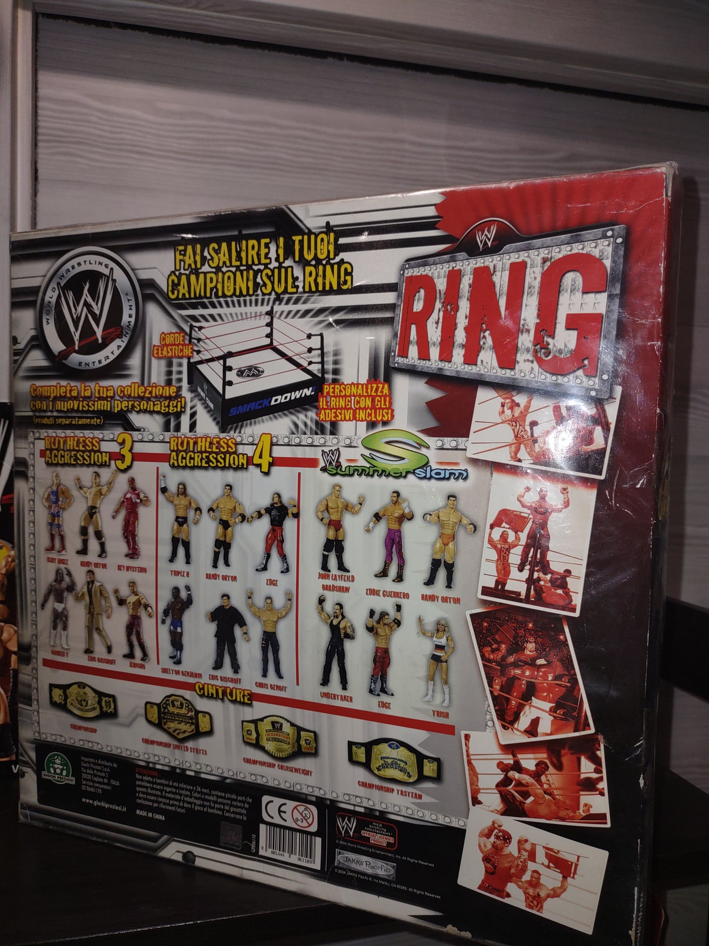 WWE jakks pacific ring SmackDown wrestling catch