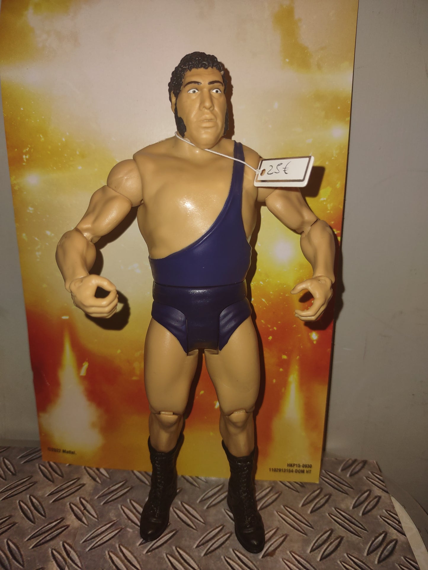 WWE Mattel figure basic WrestleMania André the giant Blue attire