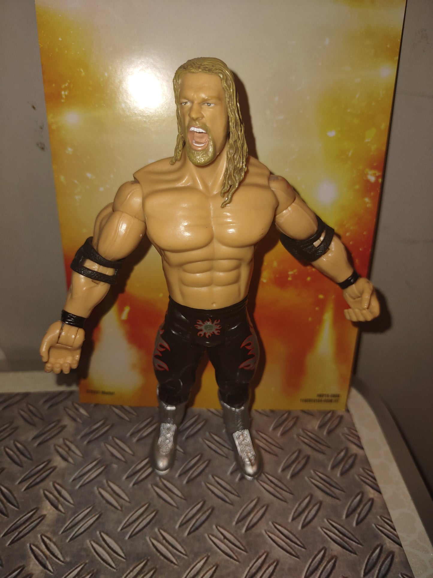 WWE figure jakks wrestling Edge black pant